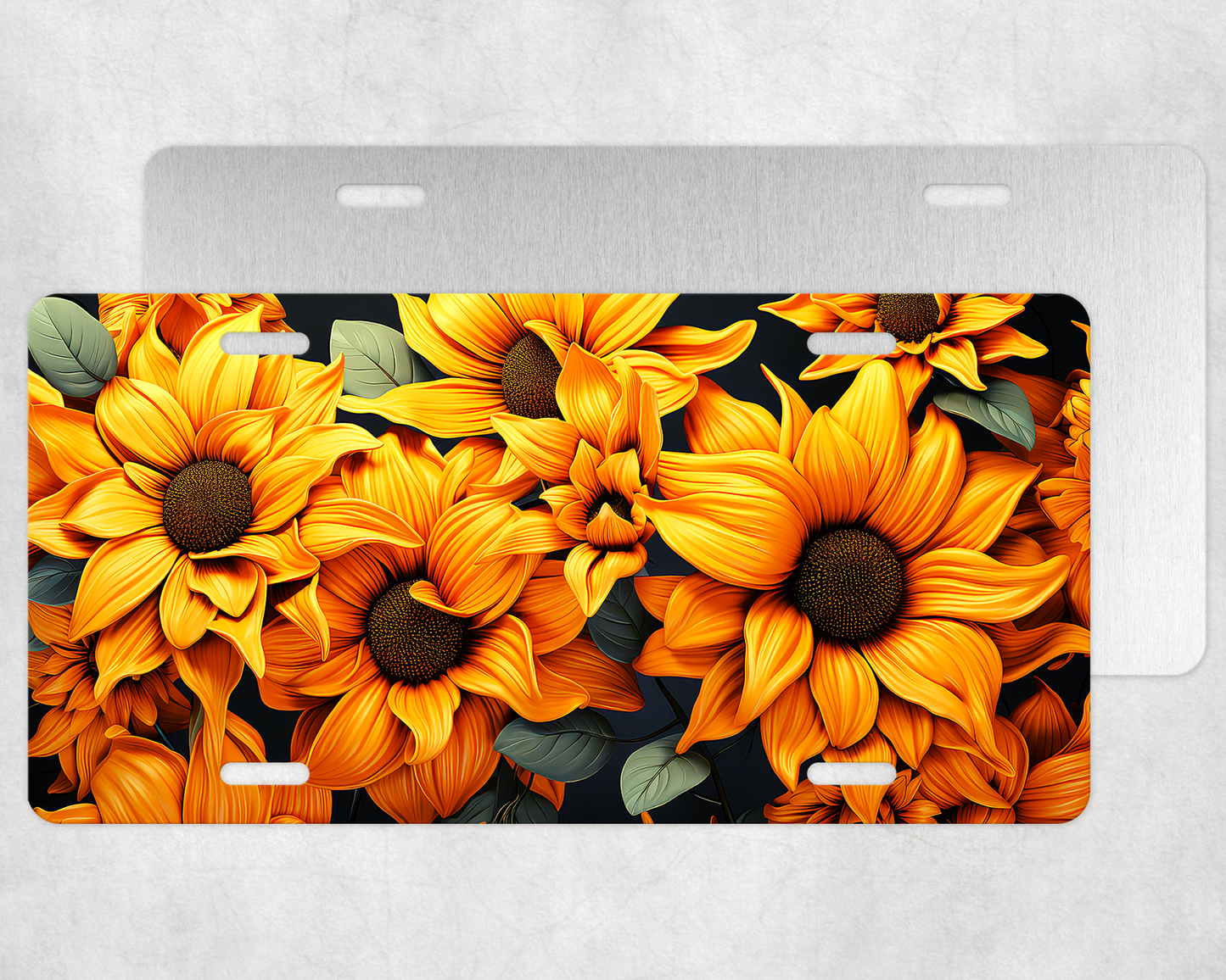 Sunflower 3 License Plate