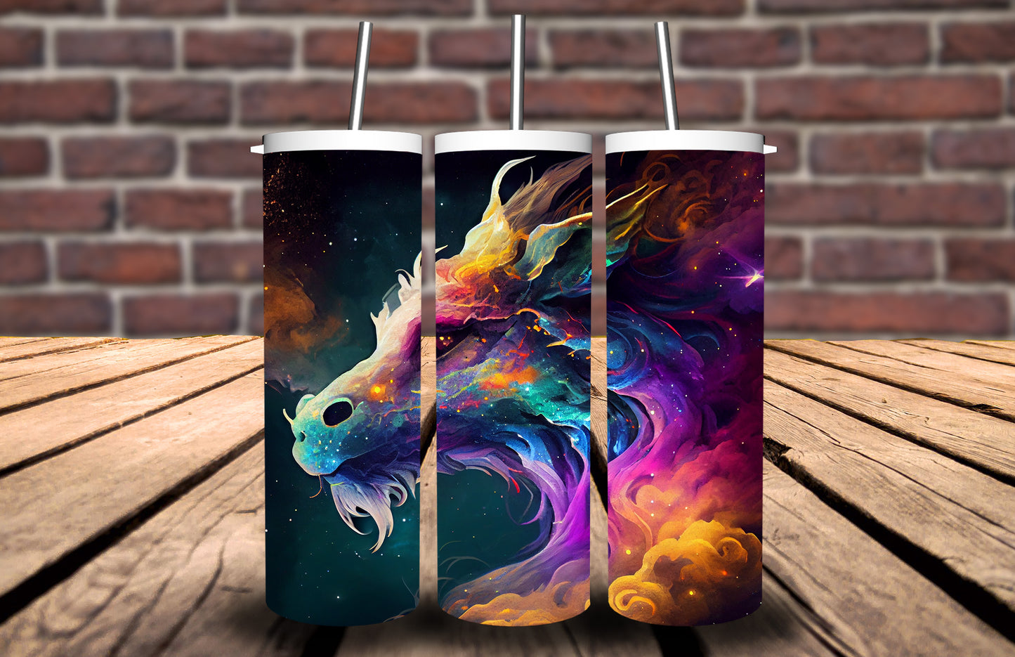 Rainbow Dragon Tumbler