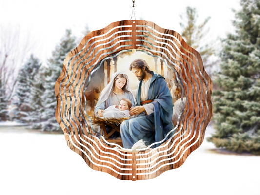 Nativity Wind Spinner