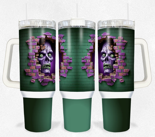 Halloween Zombie 40 oz tumbler