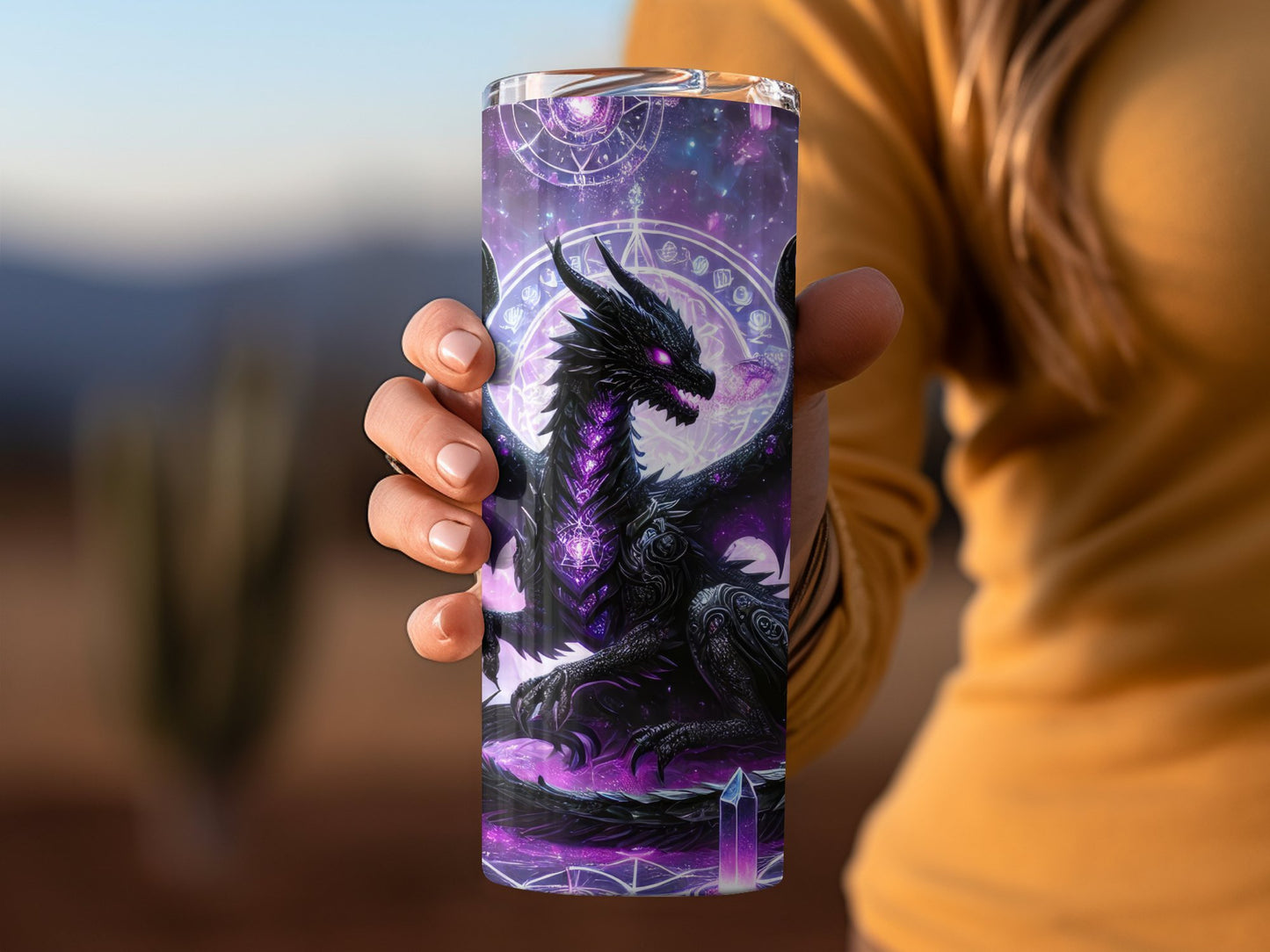 Mystical Dragon Design Travel Mug product type