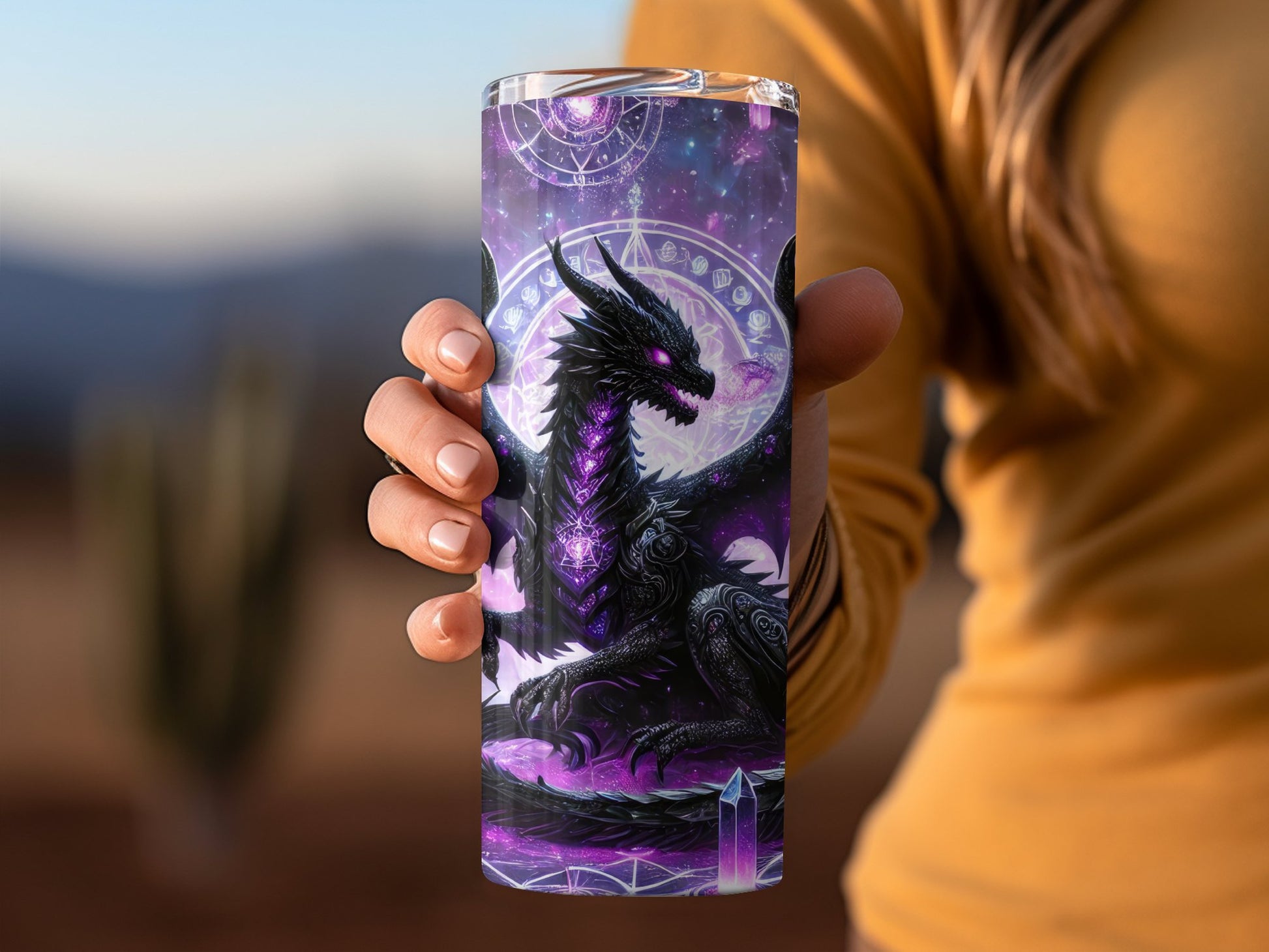 Mystical Dragon Design Travel Mug product type