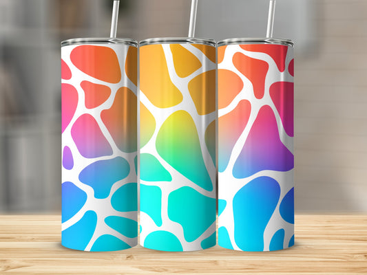 Colorful Abstract Giraffe Print Tumbler product
