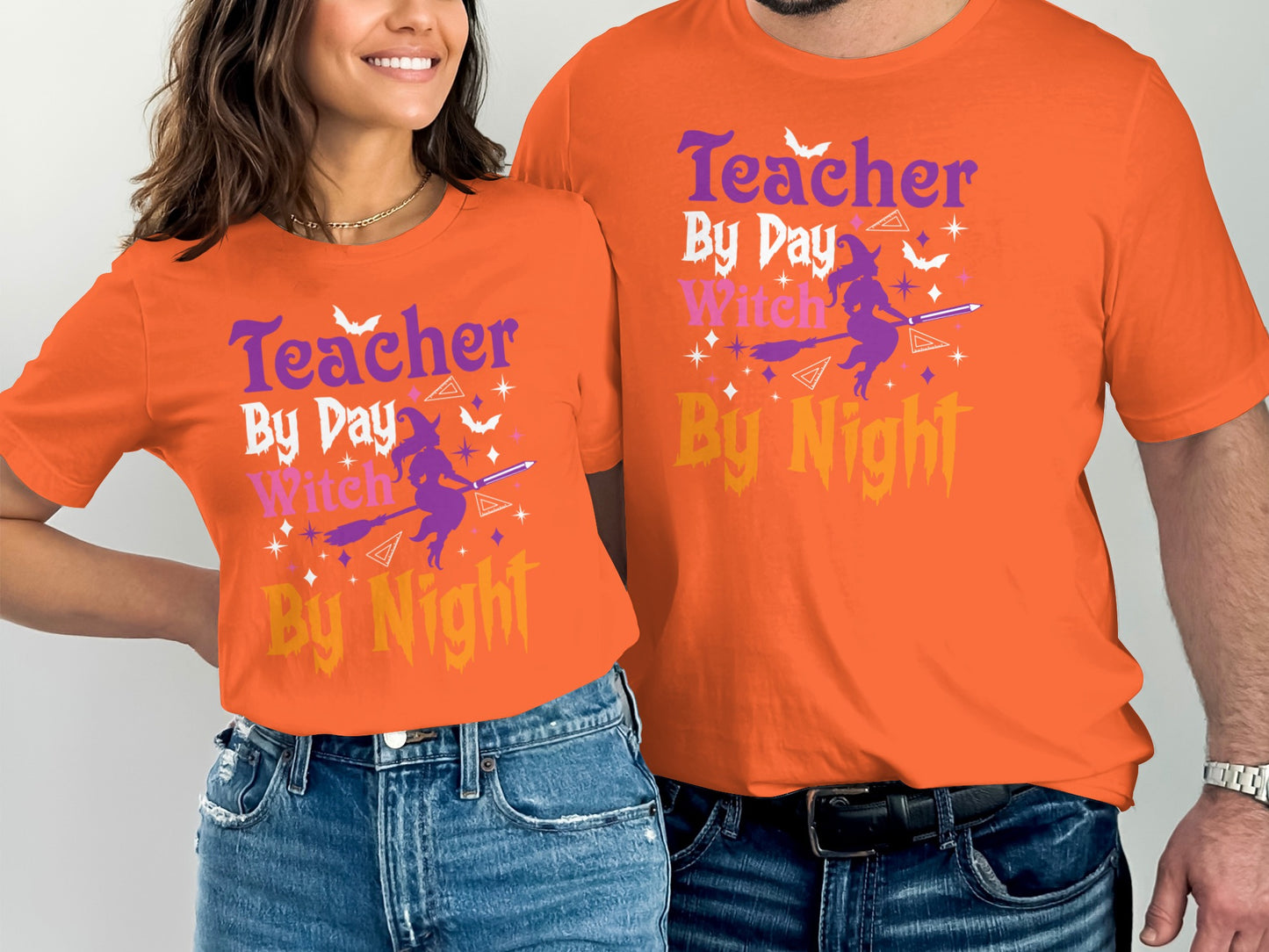 Teacher By Day Witch By Night Halloween T-shirt product type