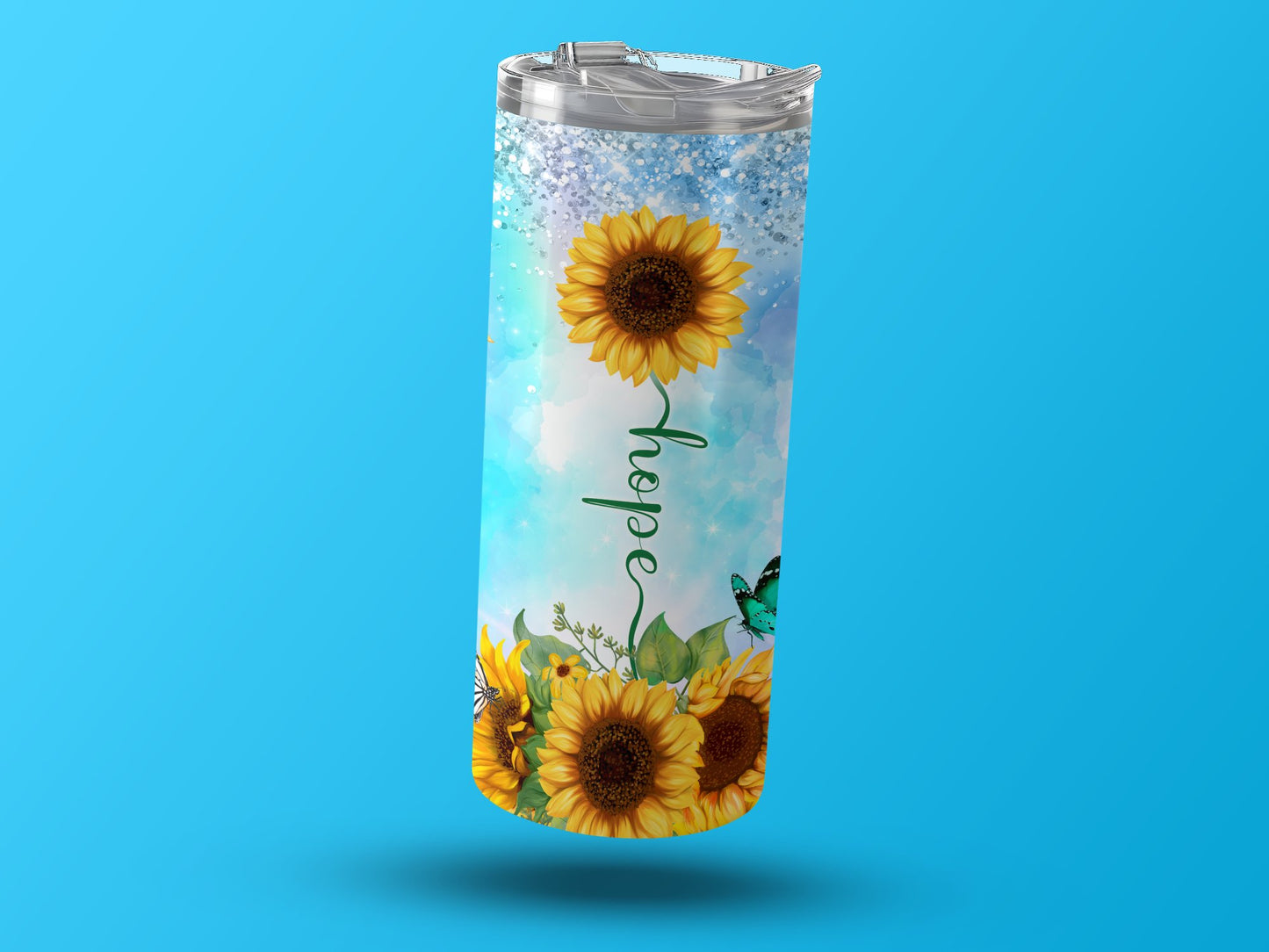 Sunflower Hope Motivational Travel Tumbler product