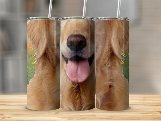 Cute Dog Face Print Tumbler for Everyday Use product