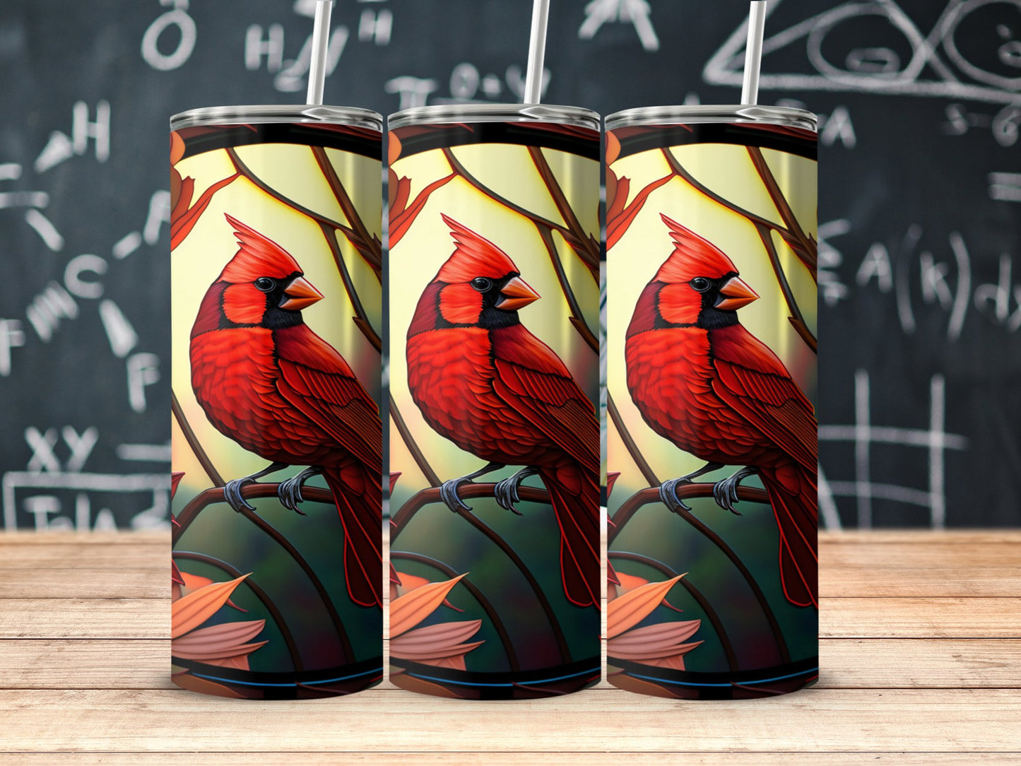 Beautiful Red Cardinal Birds Design Tumbler product type