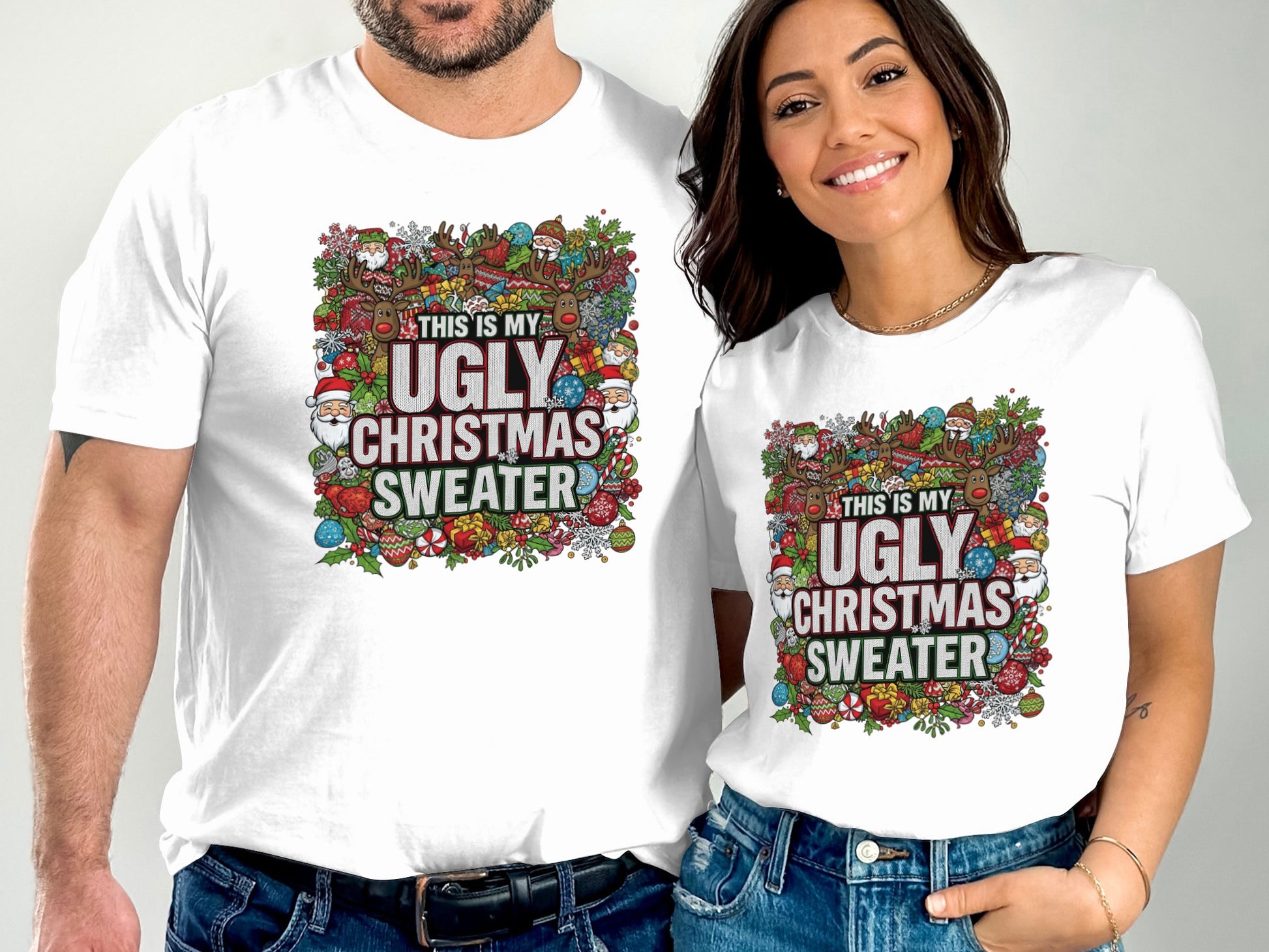 This Is My Ugly Christmas Sweater Festive T-Shirt Product
