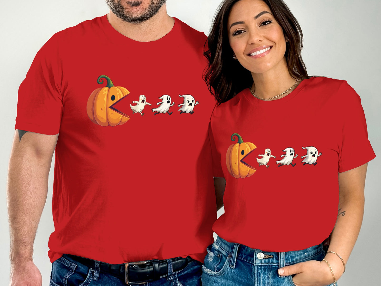 Spooky Pumpkin Ghost Retro Game Inspired Shirt product type
