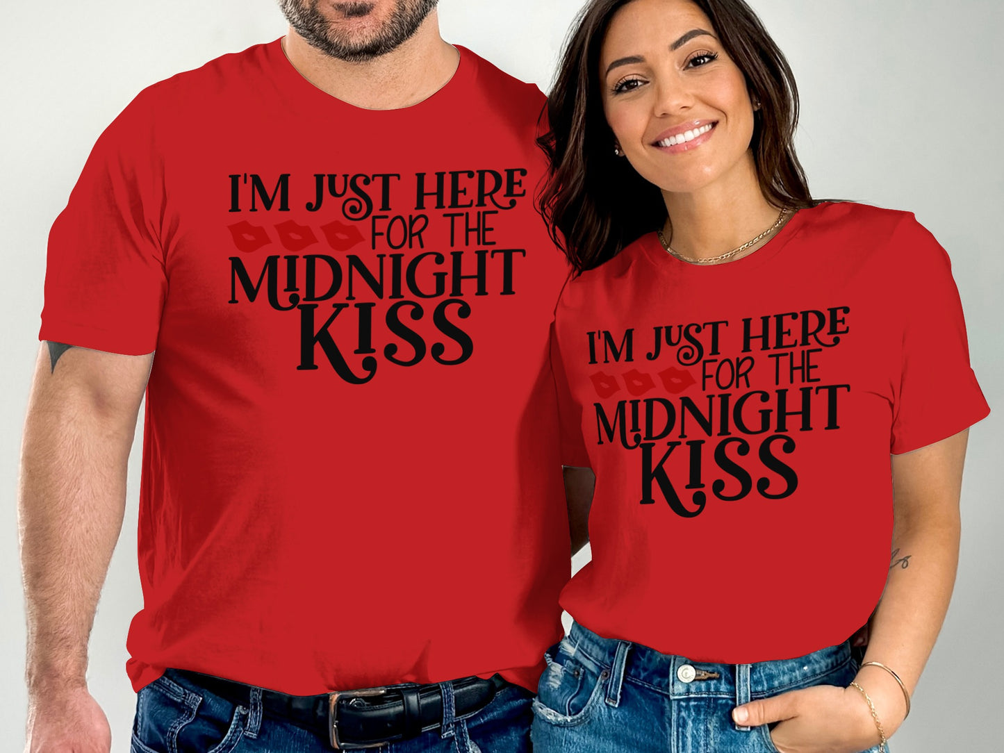 I'm Just Here for the Midnight Kiss T-shirt