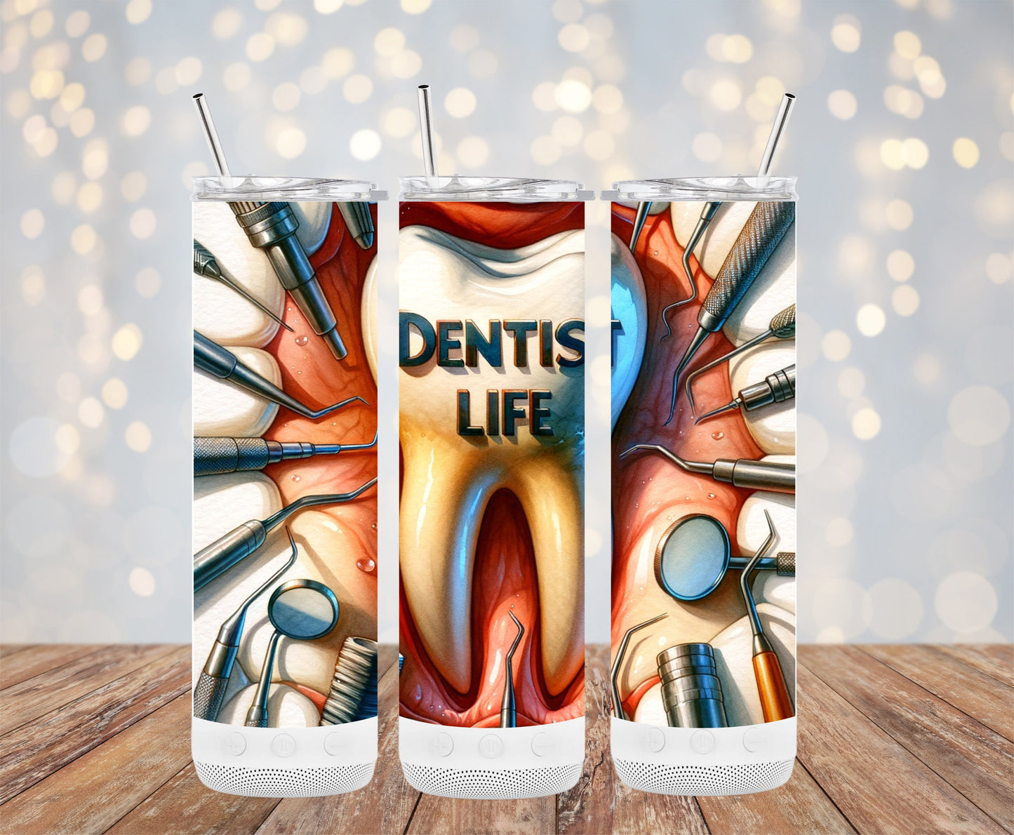 Funny Dentist Life Themed Design Tumbler product type