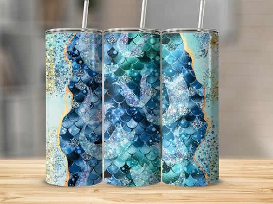Colorful Mermaid Scales Design Insulated Tumbler product