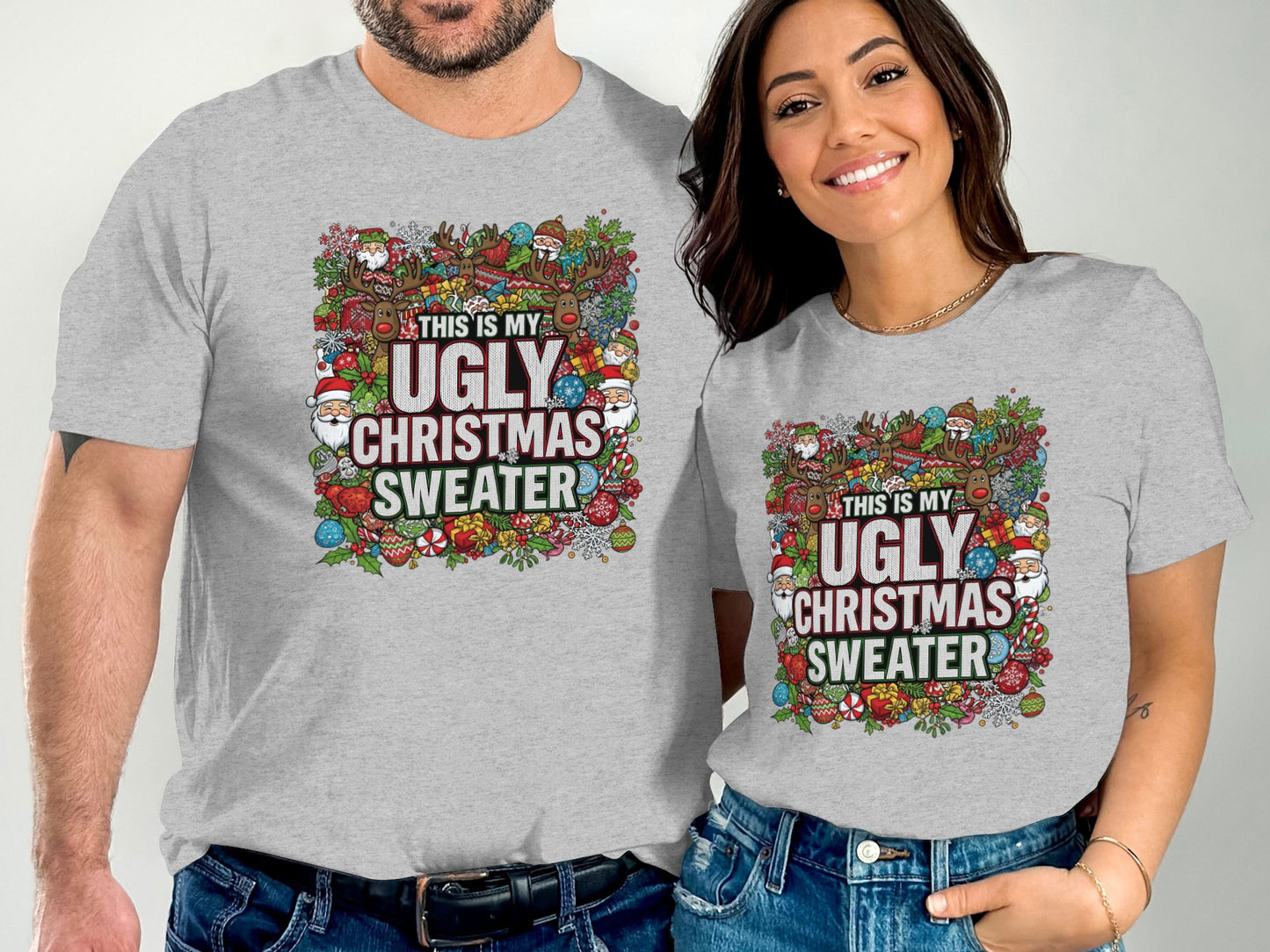 This Is My Ugly Christmas Sweater Matching T-Shirt