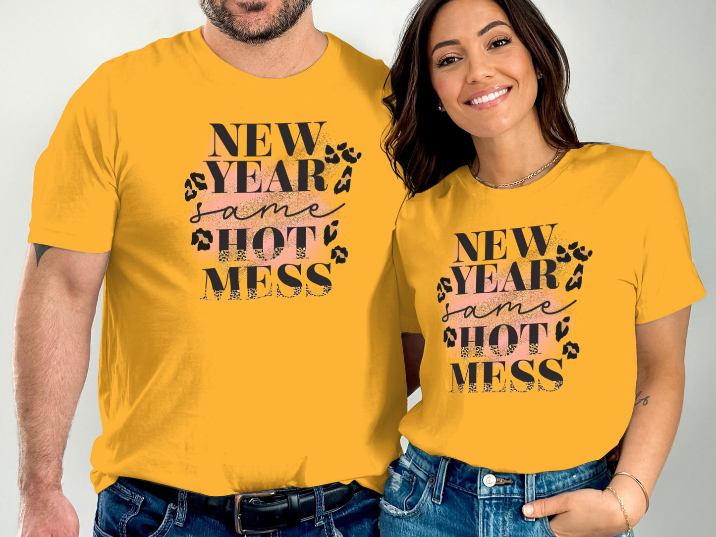New Year Same Hot Mess Graphic Tees