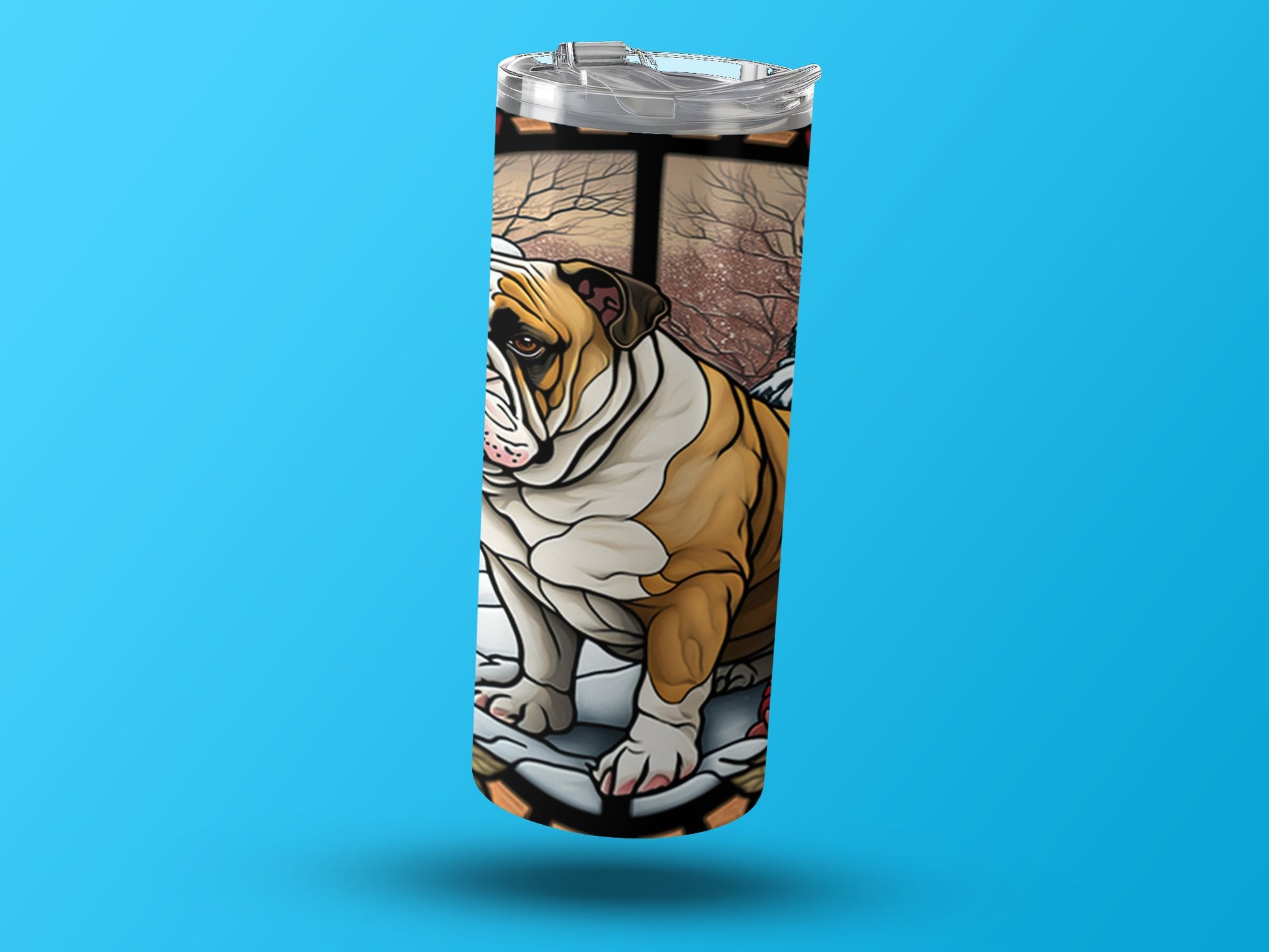 Adorable Bulldog Art Insulated Tumbler Product Type