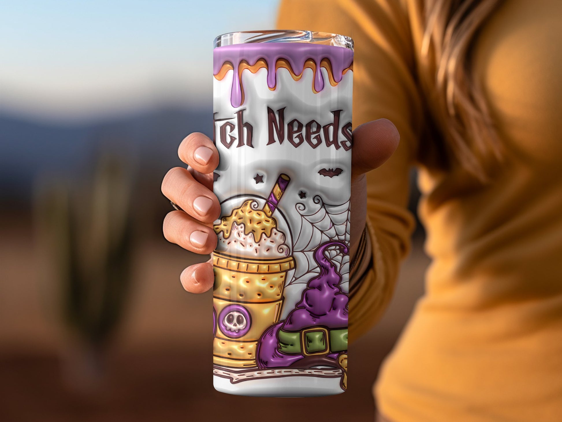 Witch Needs Halloween Themed Tumbler product