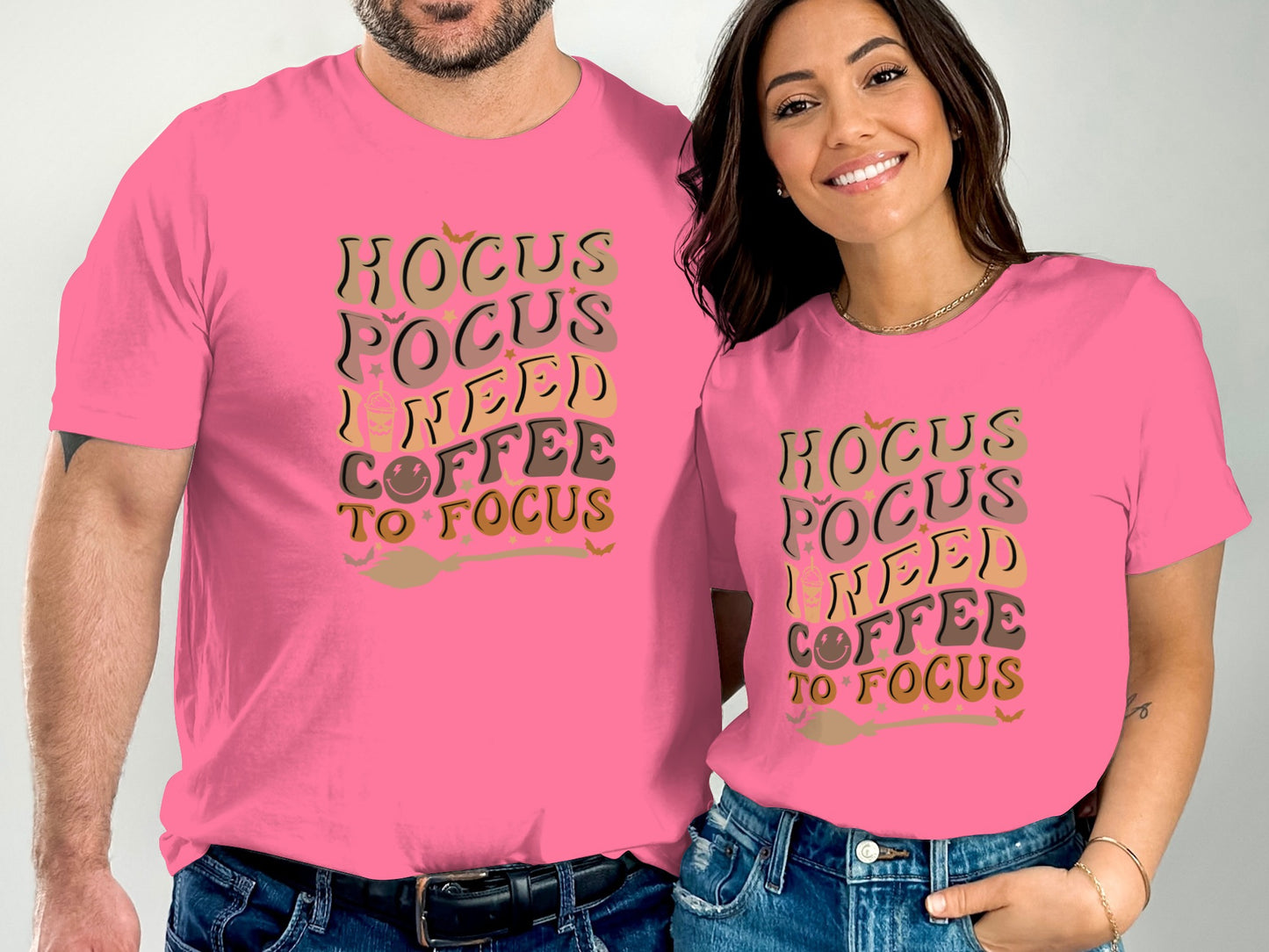 Hocus Pocus I Need Coffee To Focus Graphic T-shirt Product