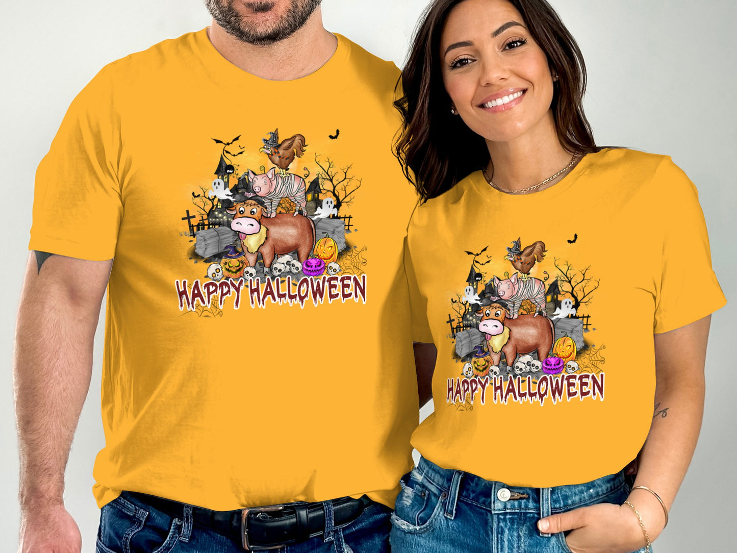 Happy Halloween Cartoon Animals T-shirt product