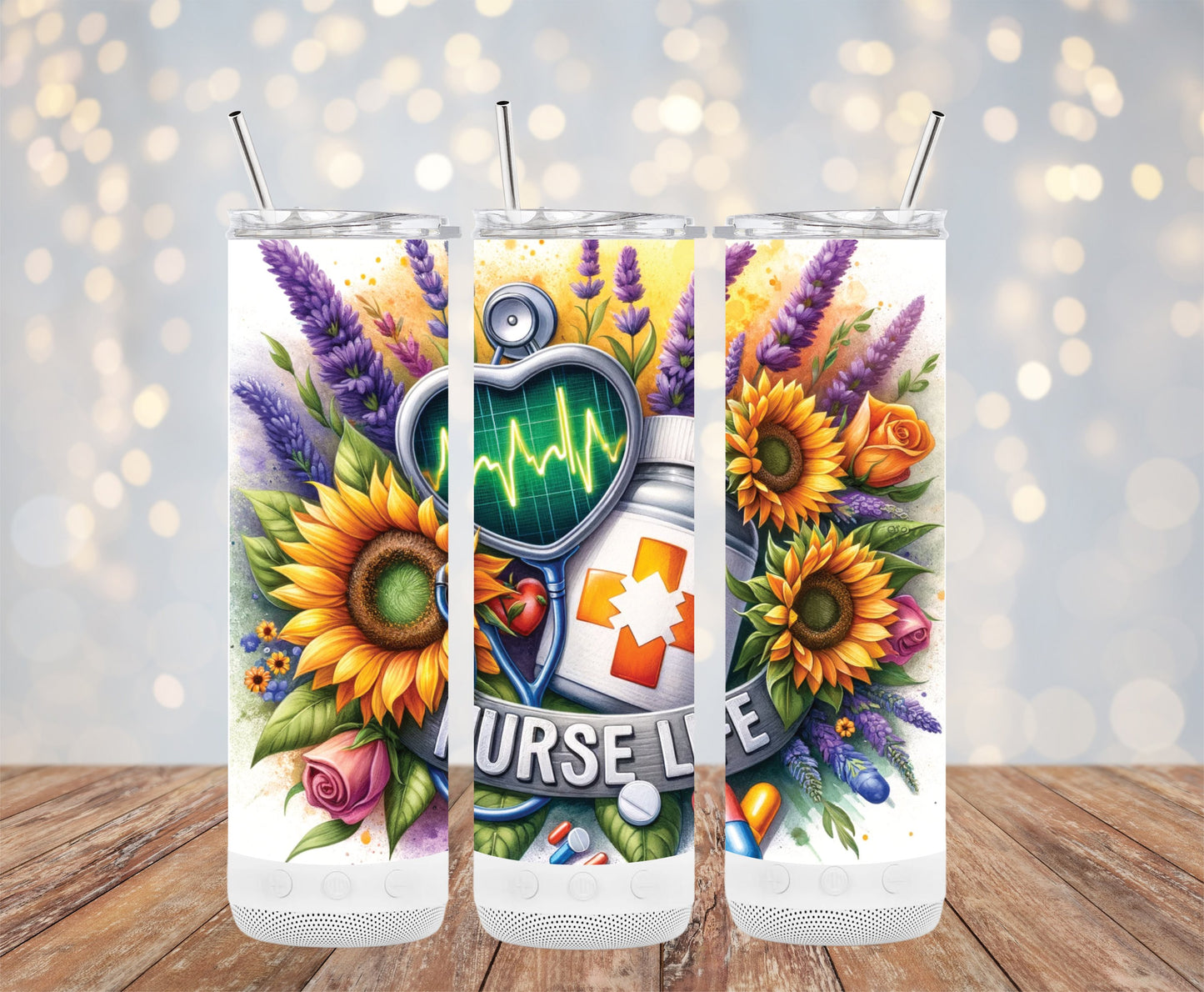 Nurse Life Floral Sunflower Stethoscope product type