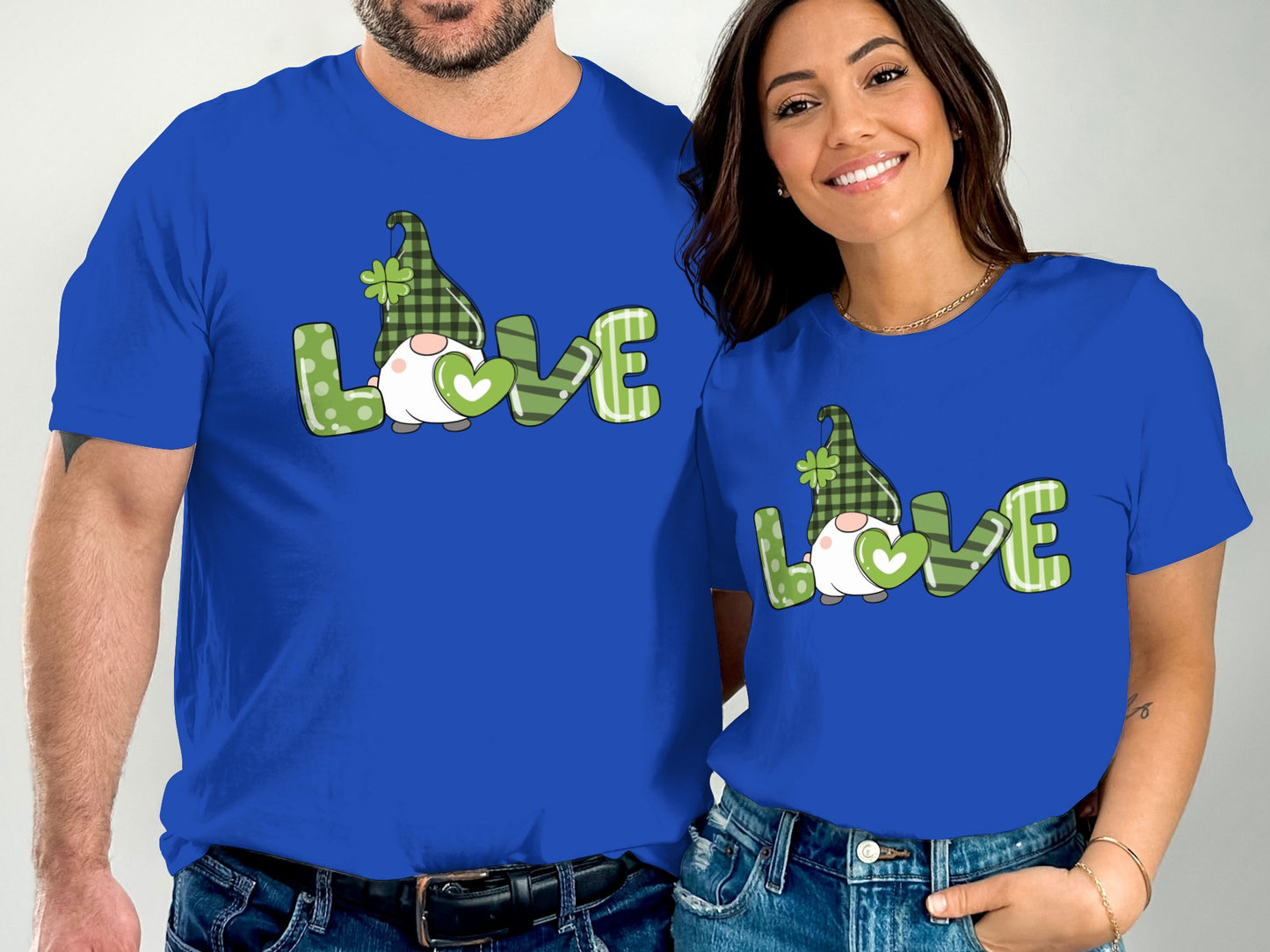 St. Patrick's Day Gnome Love Graphic T-Shirt