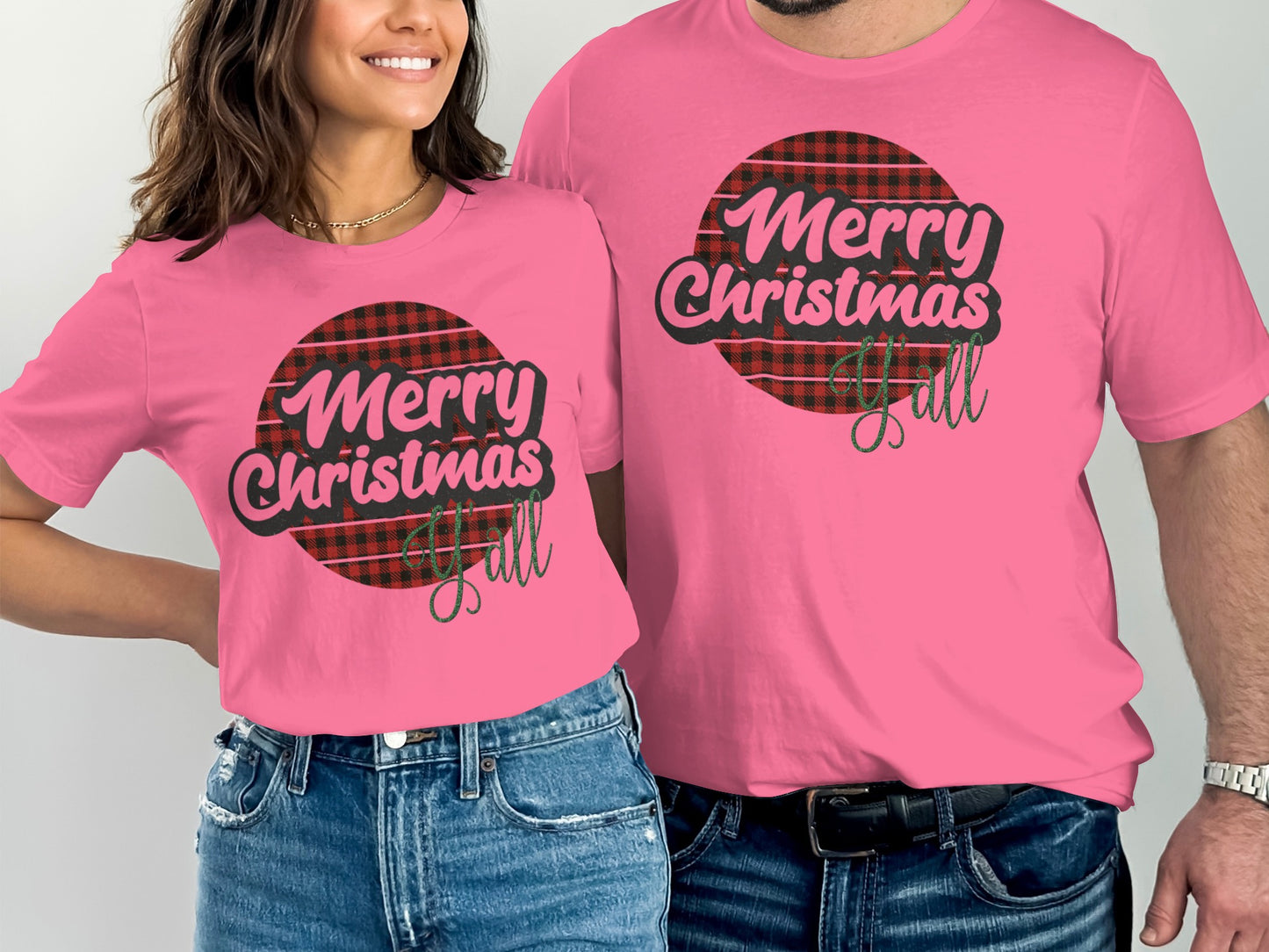Merry Christmas Y'all Festive T-Shirt for Holiday Celebrations