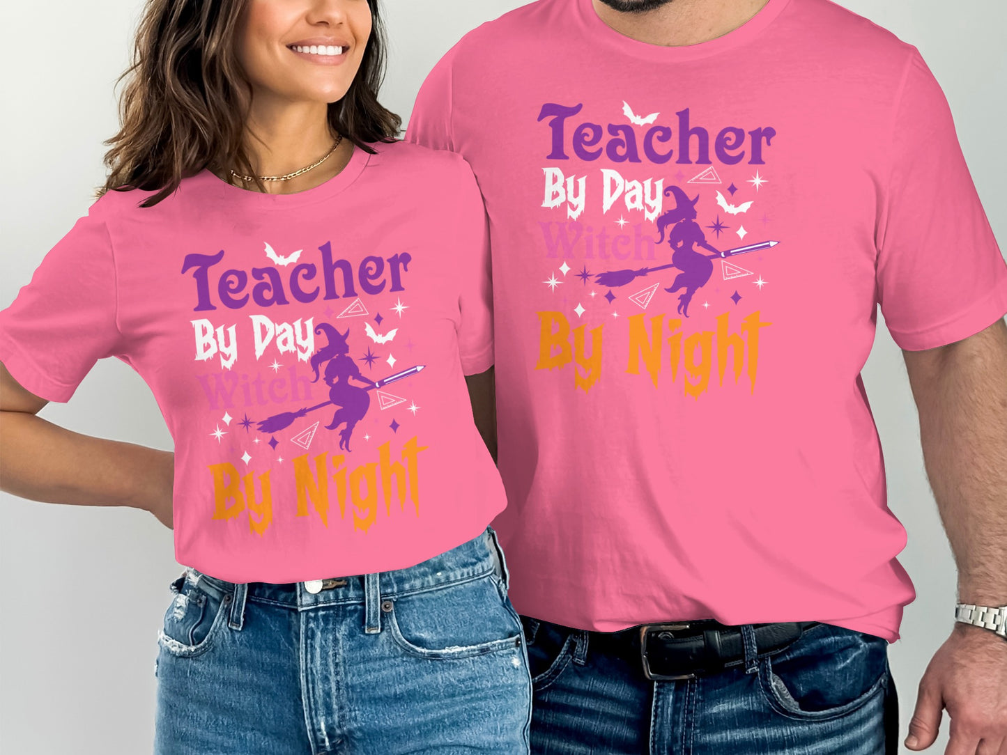 Teacher By Day Witch By Night Graphic T-shirt product type