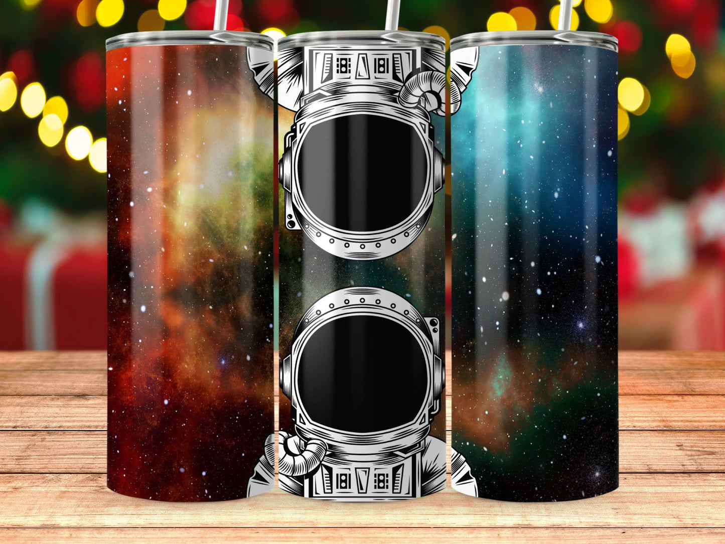 Space Astronaut Galaxy Wrap Insulated Tumbler product type