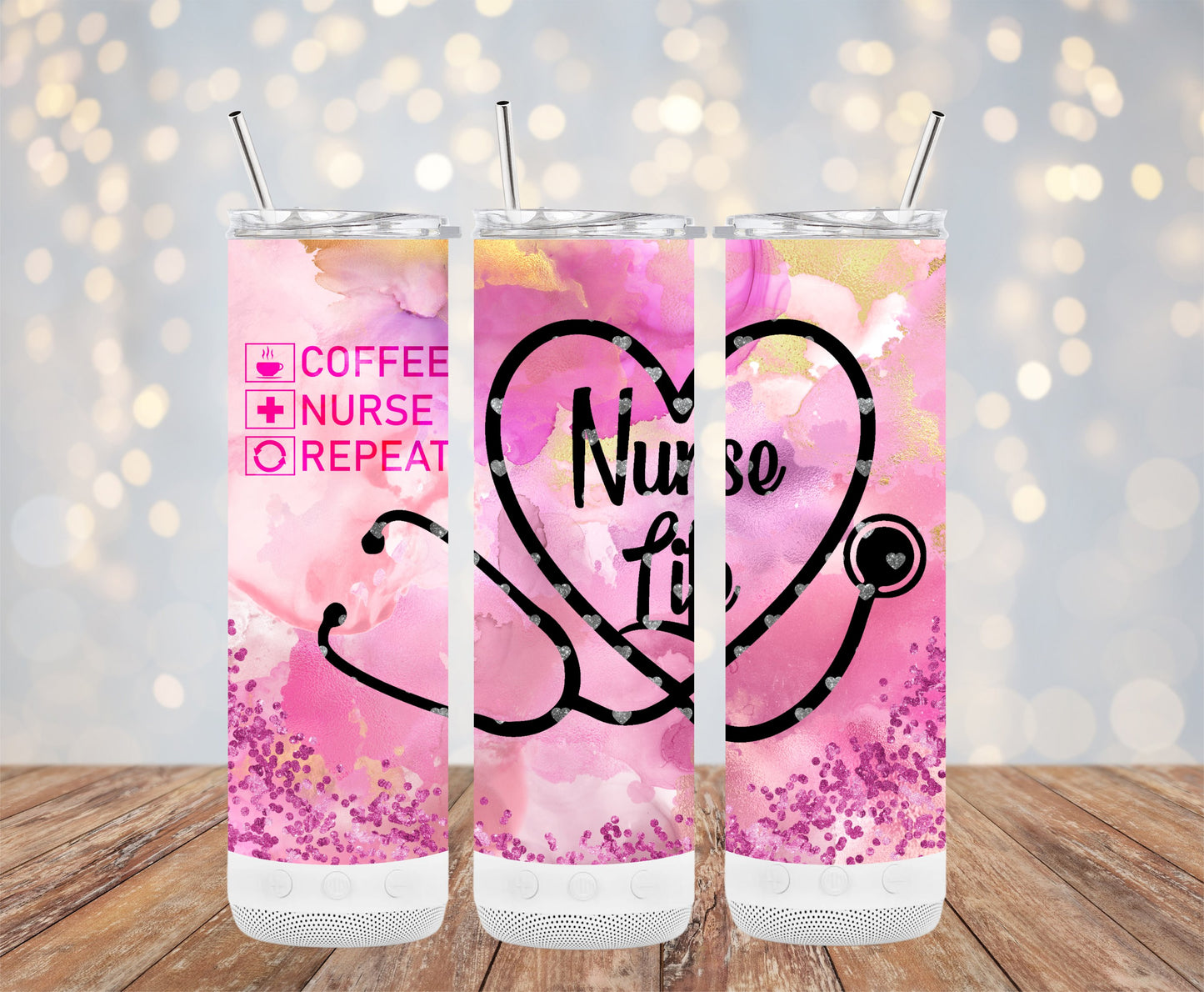 Coffee Nurse Repeat Nurse Life tumbler product