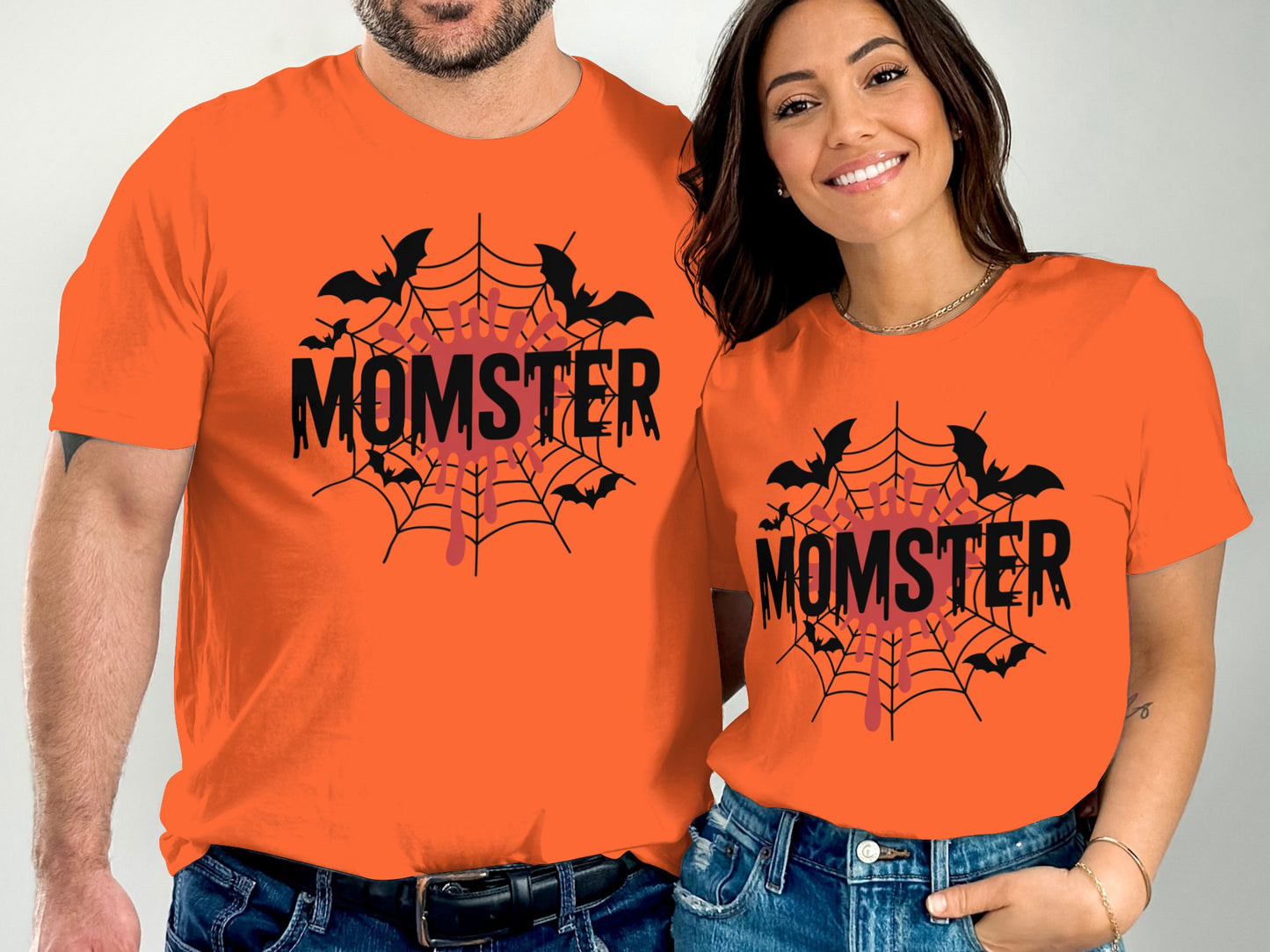 Halloween Momster Themed Orange T-Shirt product