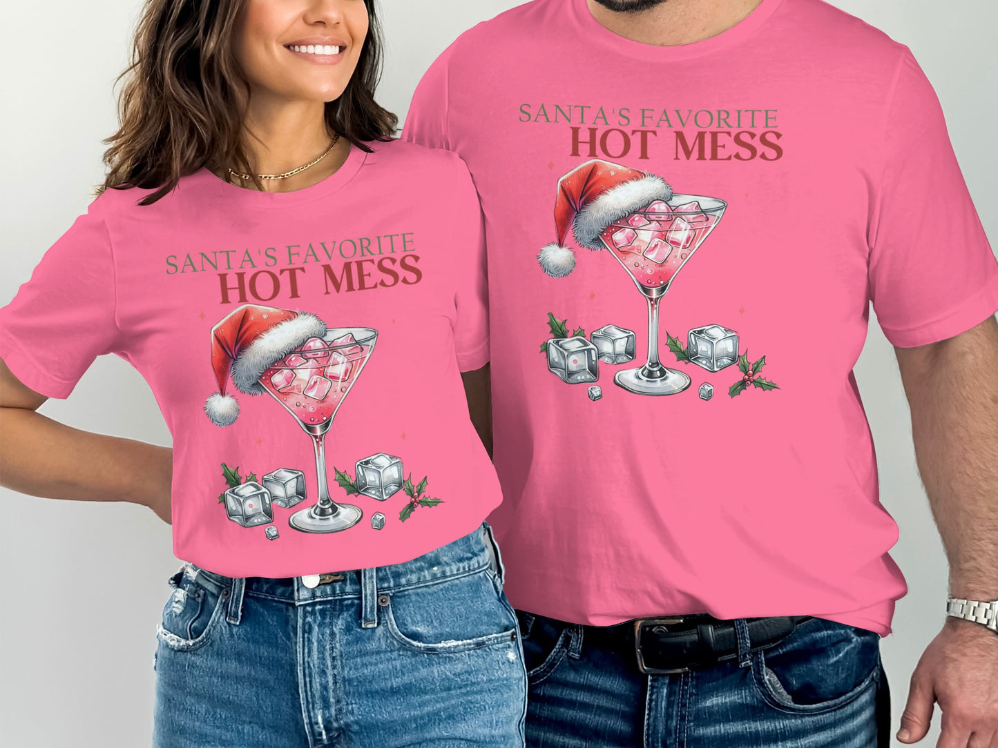 Santa's Favorite Hot Mess Holiday Season Shirt