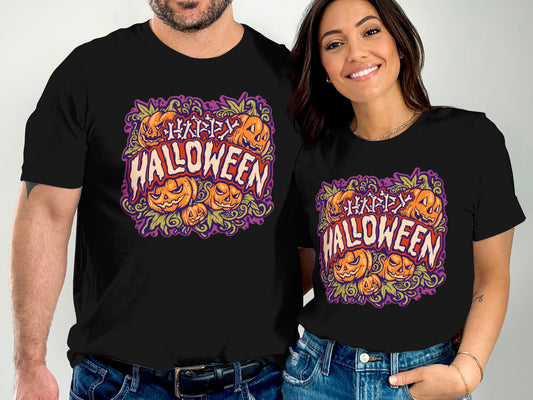 Spooky Halloween Jack-O'-Lanterns Graphic T-Shirt Product