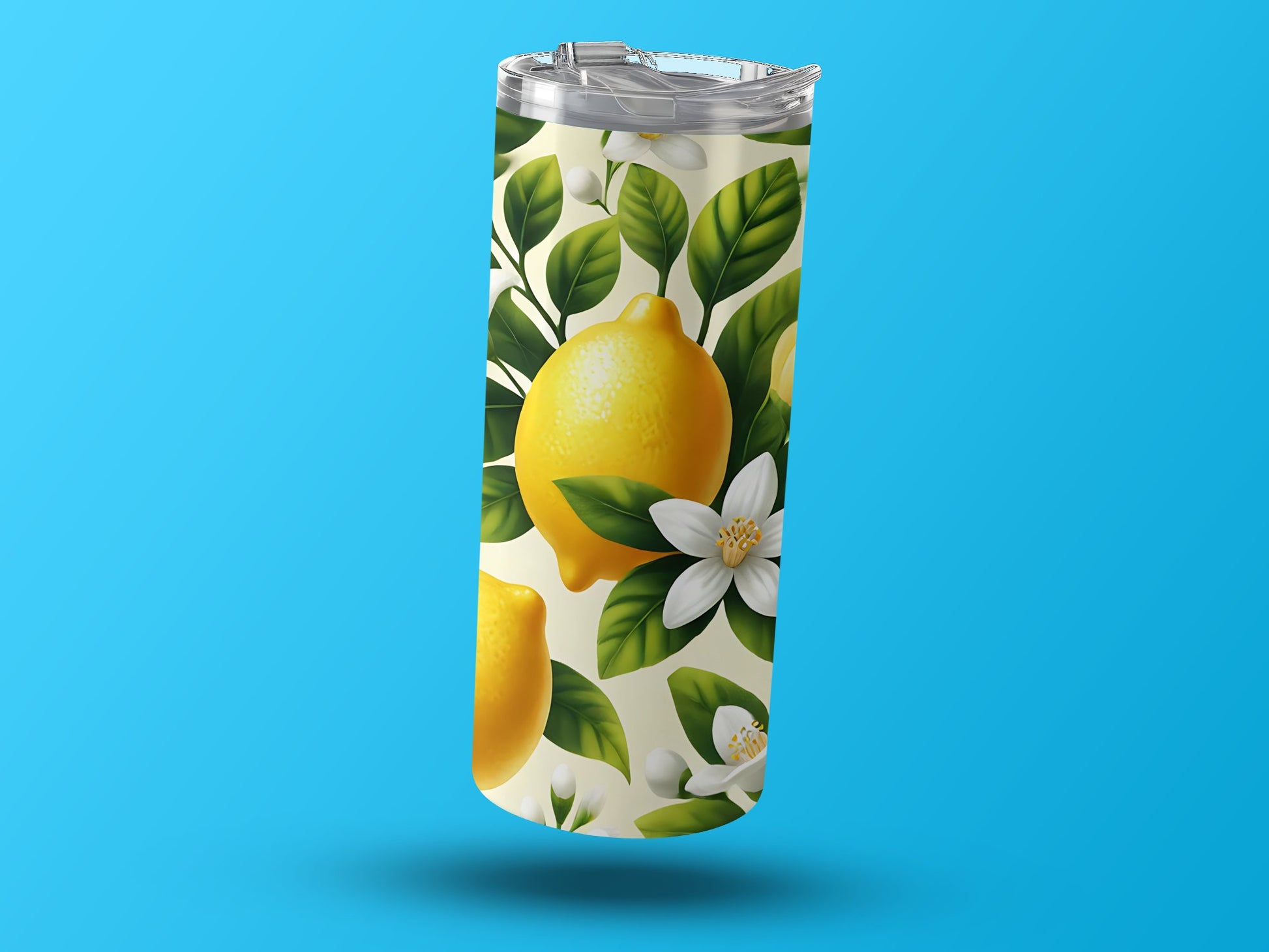 Lemon and Floral Design Insulated Tumbler product