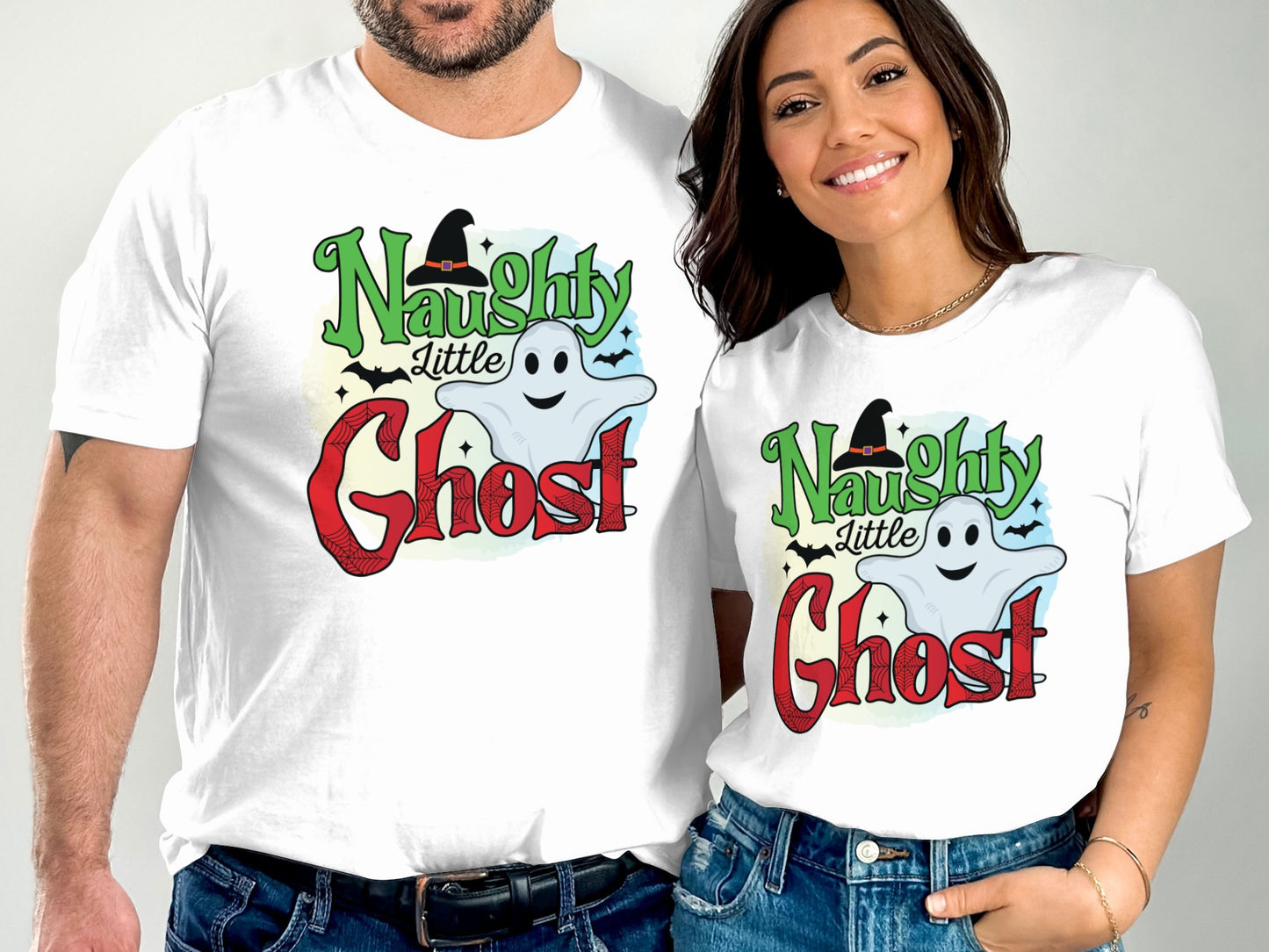 Naughty Little Ghost Halloween Themed T-Shirt product type