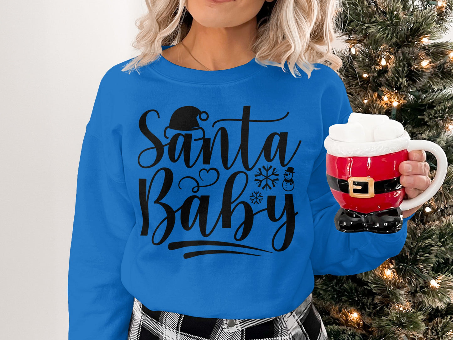 Santa Baby Festive Holiday Sweatshirt Product