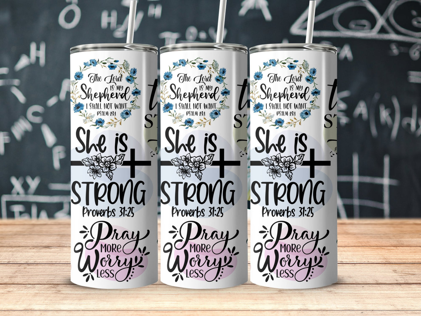 She Is Strong Proverbs Verse Inspirational Tumbler product