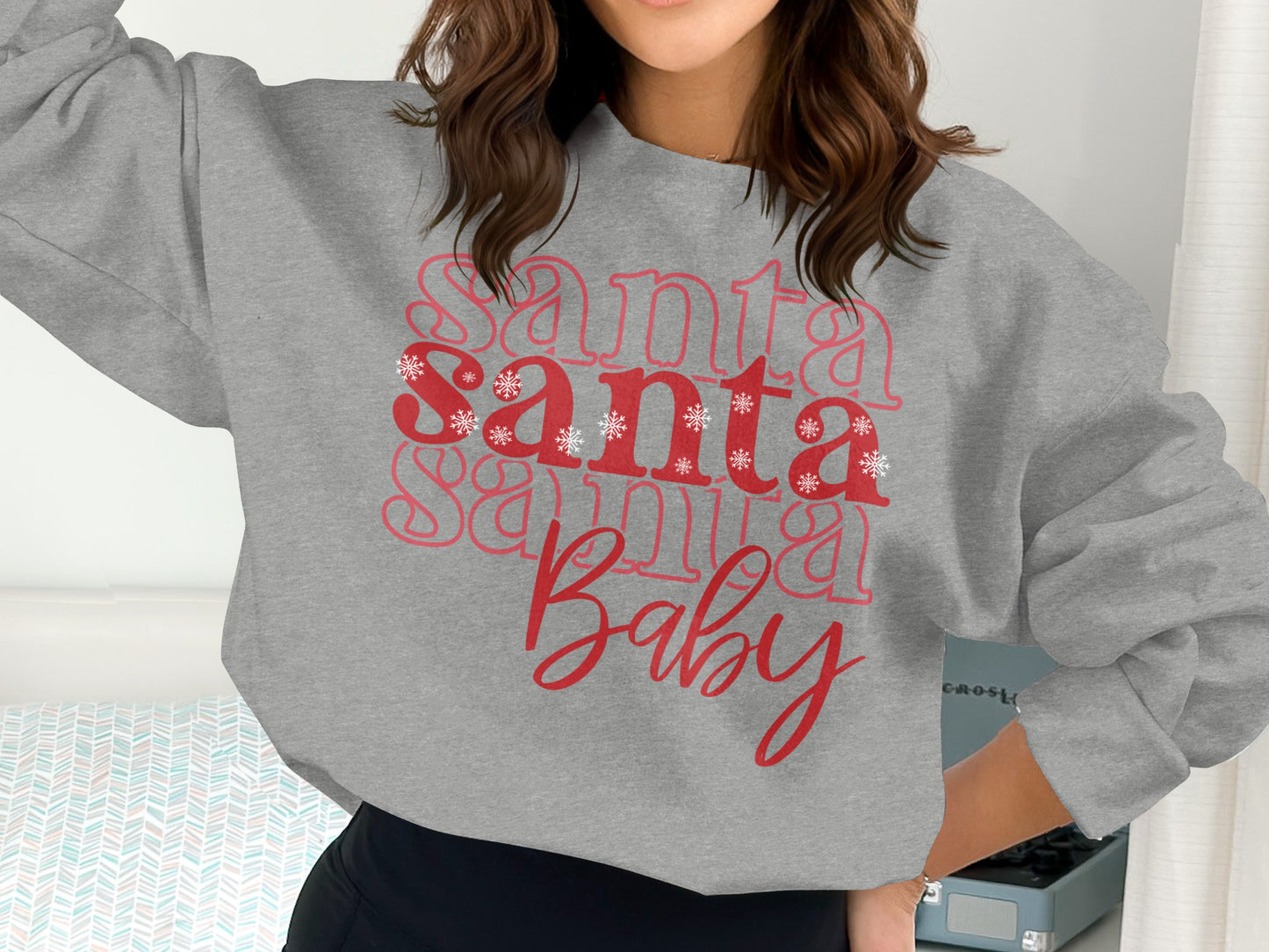 Santa Baby Festive Sweater for Holiday Season