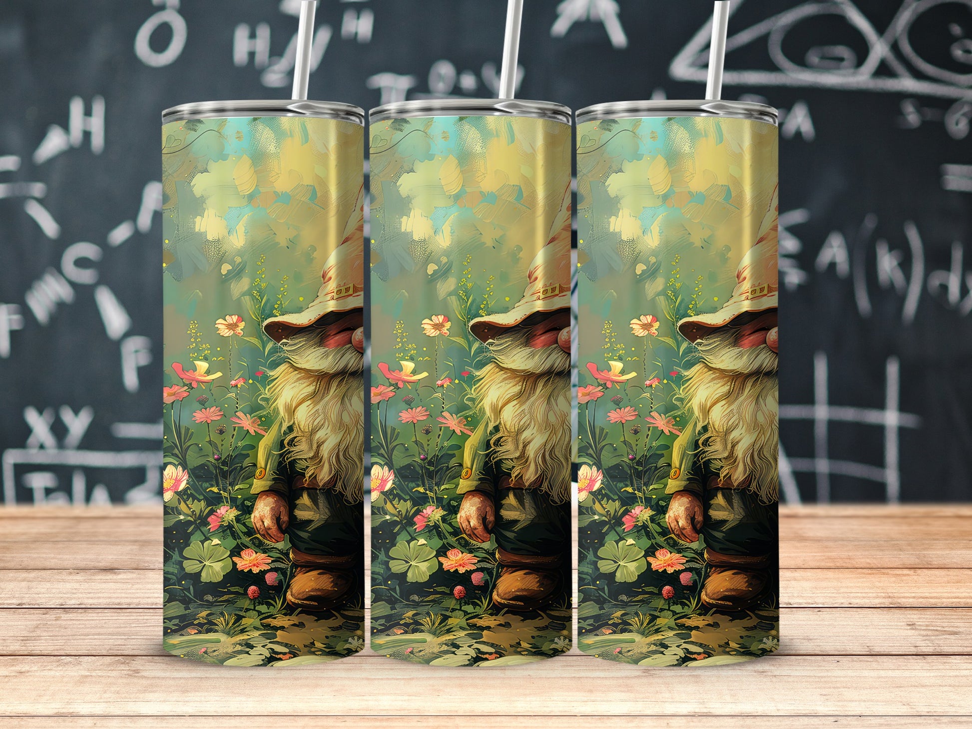 Whimsical Garden Gnome Insulated Tumbler Product