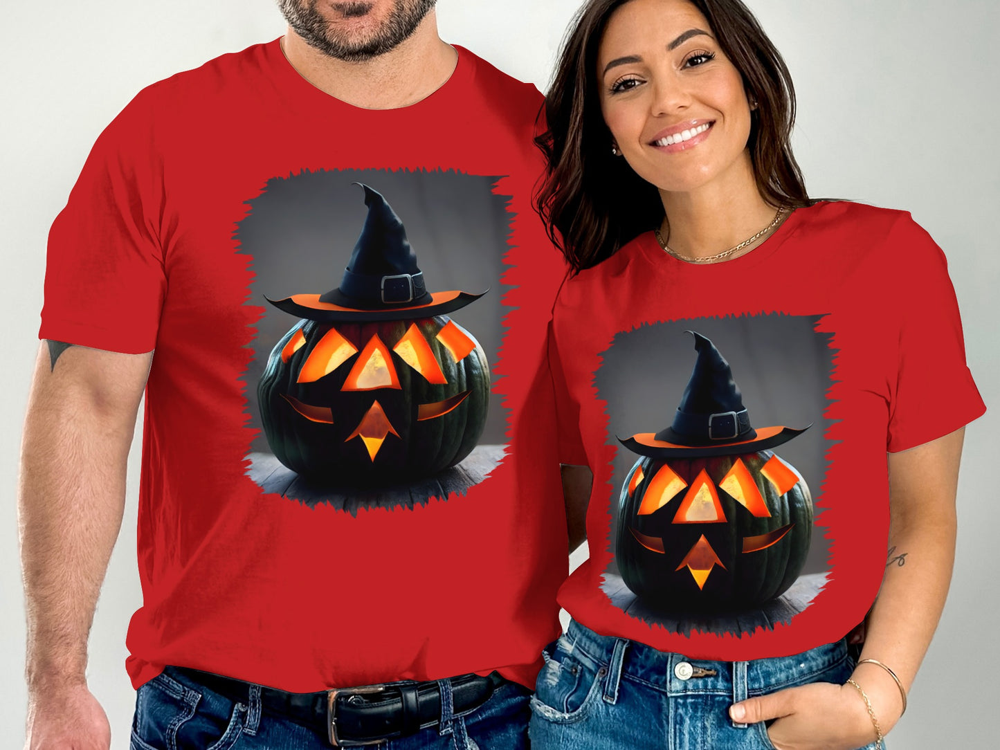 Halloween Pumpkin with Witch Hat T-shirt product