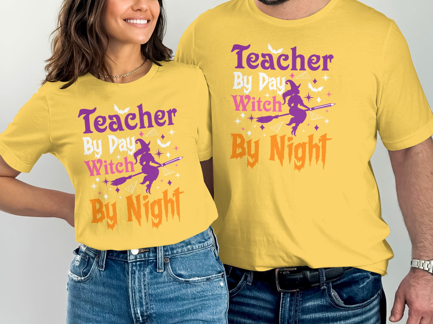 Teacher By Day Witch By Night Halloween T-shirt product type
