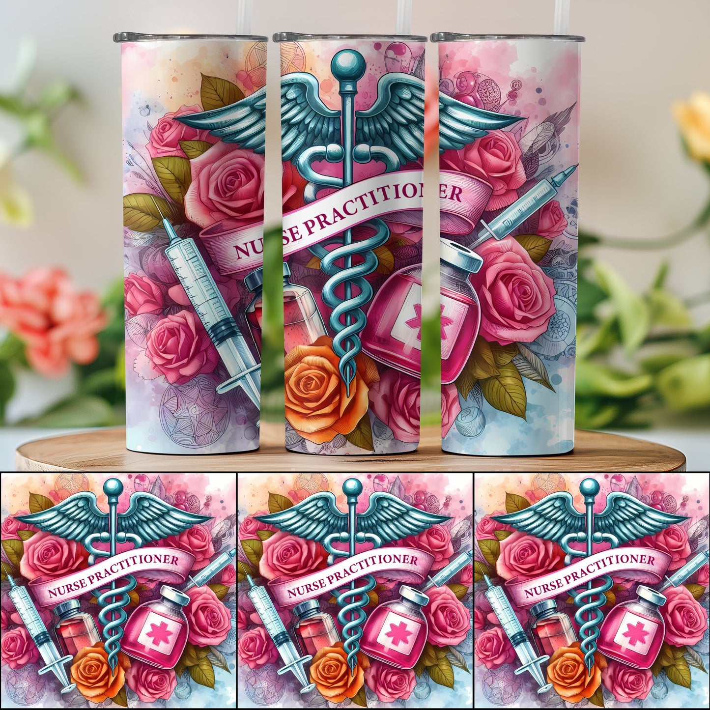 Nurse Practitioner Medical-themed Custom Tumbler product