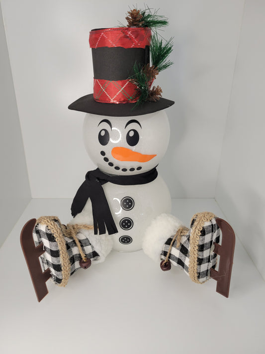 Festive Snowman Figure with Cozy Winter Accessories Product
