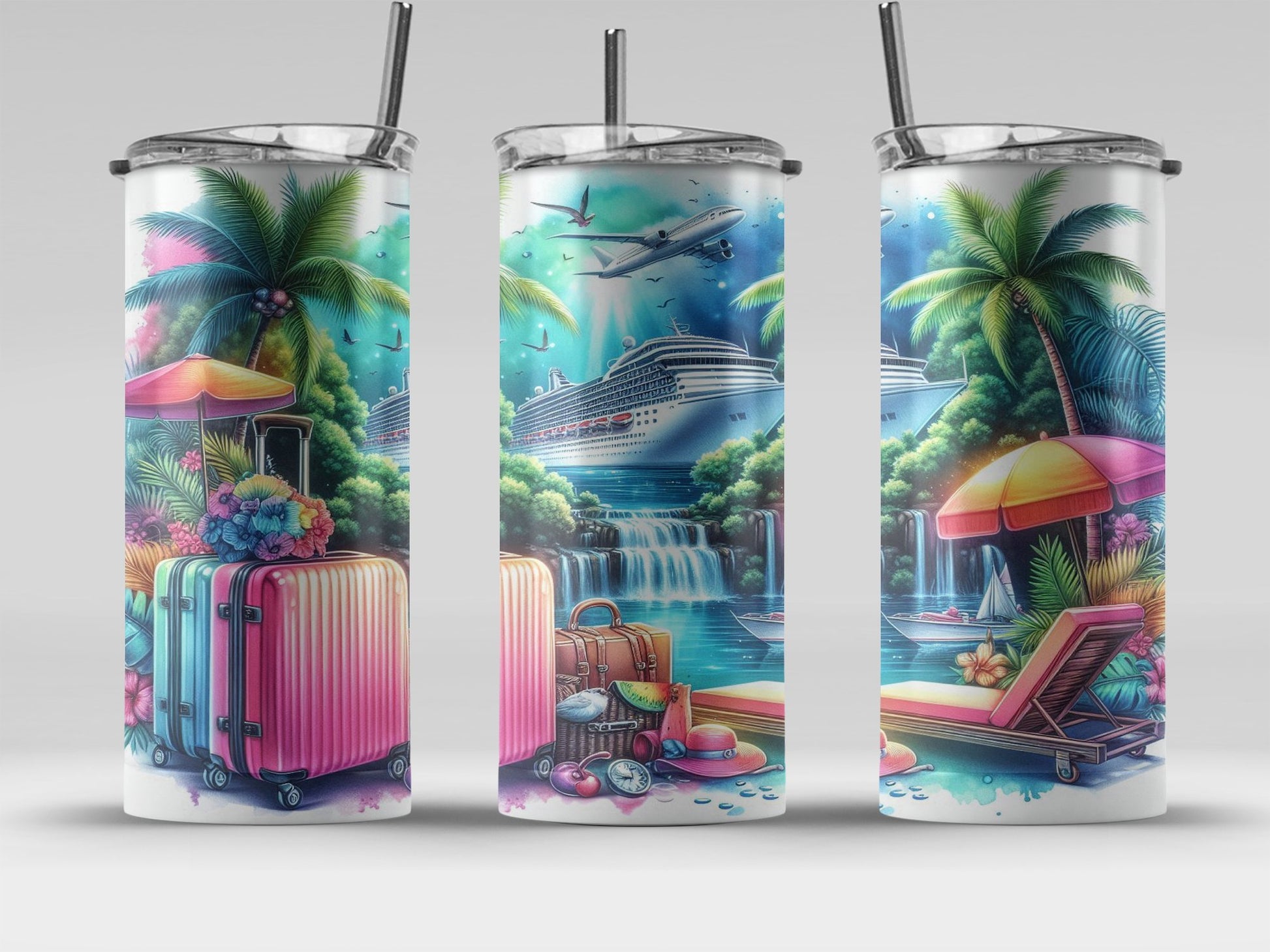 Tropical Cruise Vacation Inspired Tumbler product type