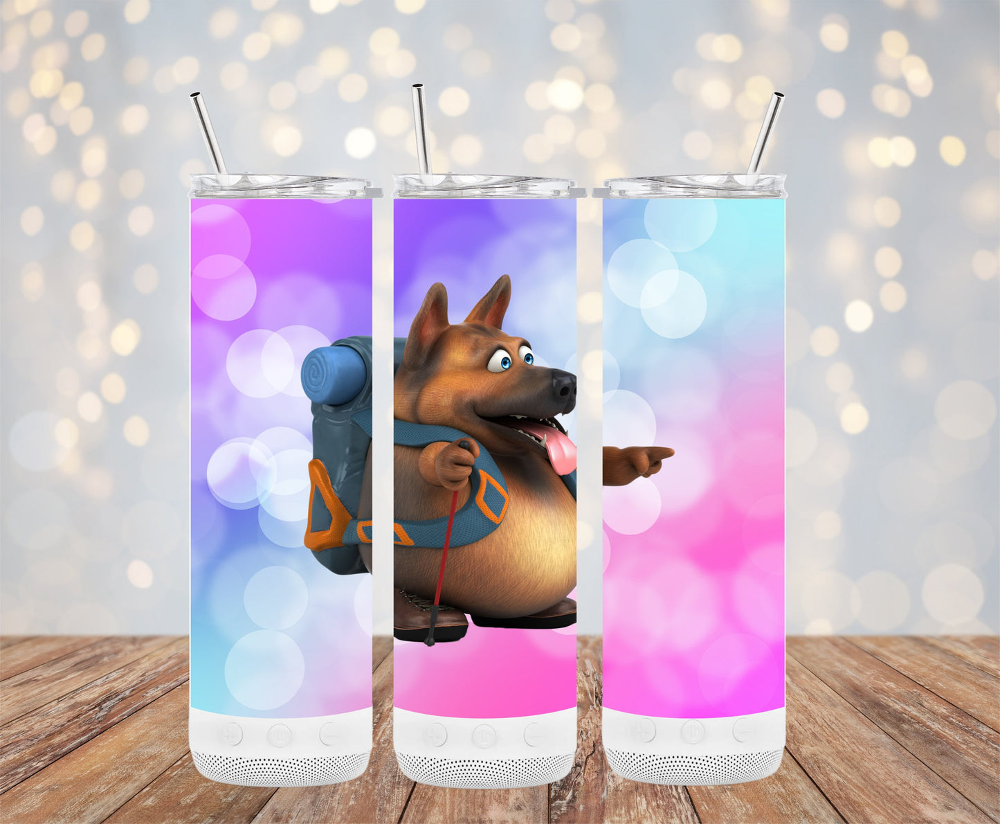 Cartoon Dog Adventurer Stainless Steel Tumbler product type