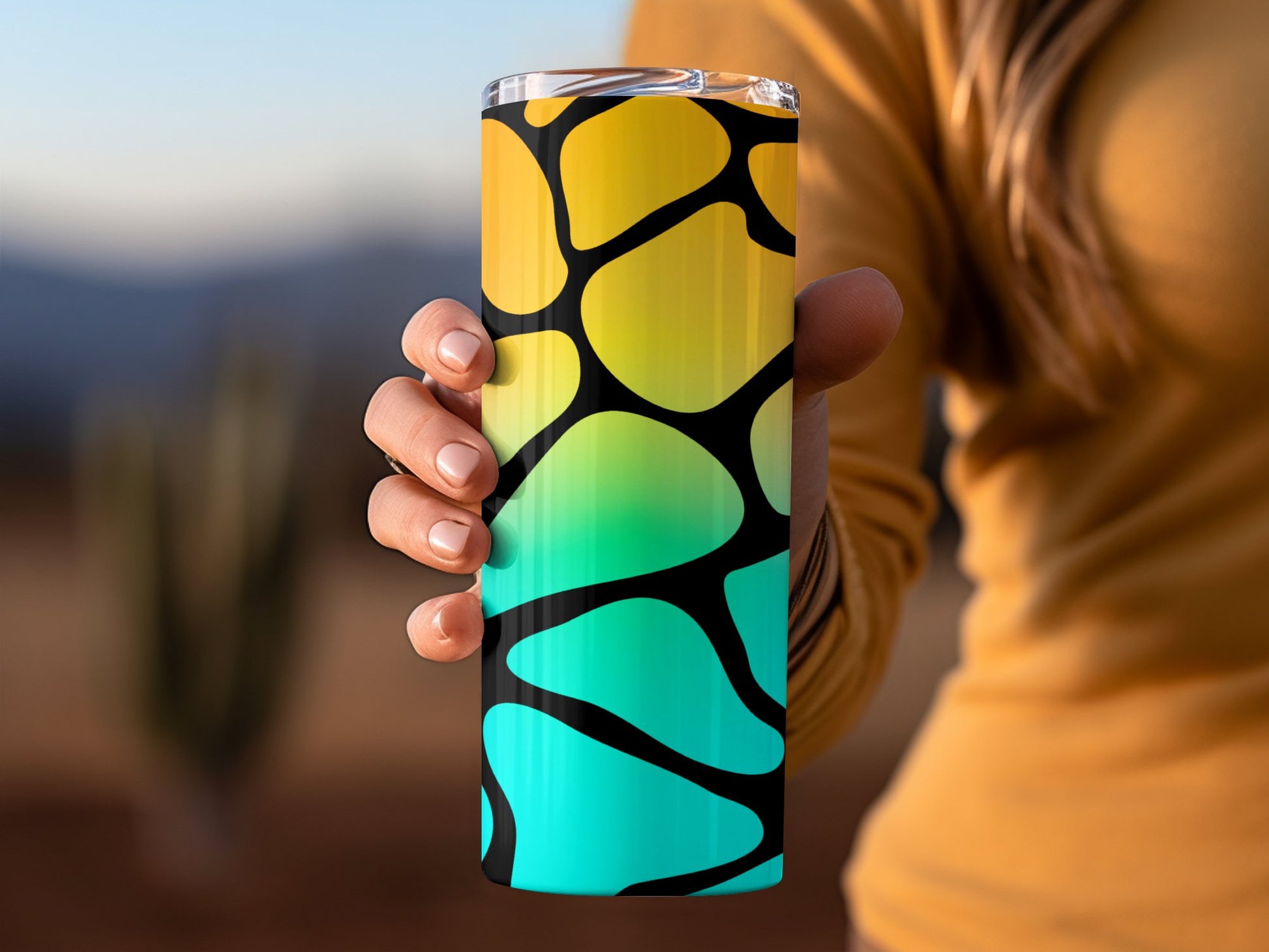 Colorful Abstract Pattern Tumbler Travel Mug product type