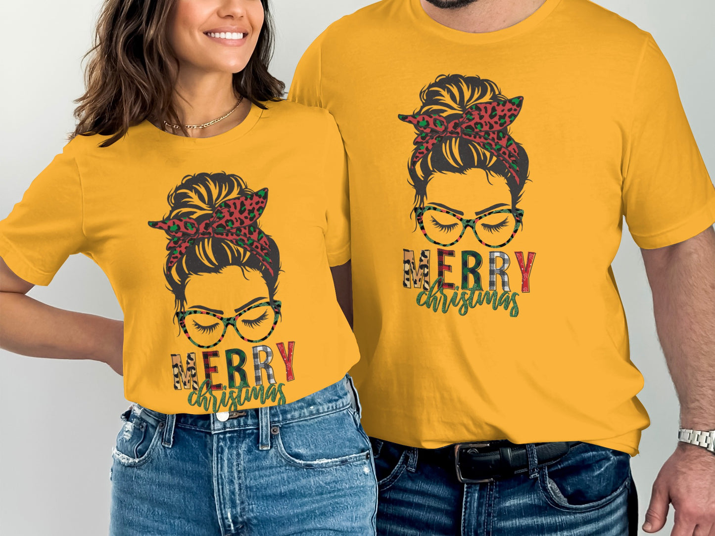 Merry Christmas Graphic T-Shirt Festive Holiday Wear