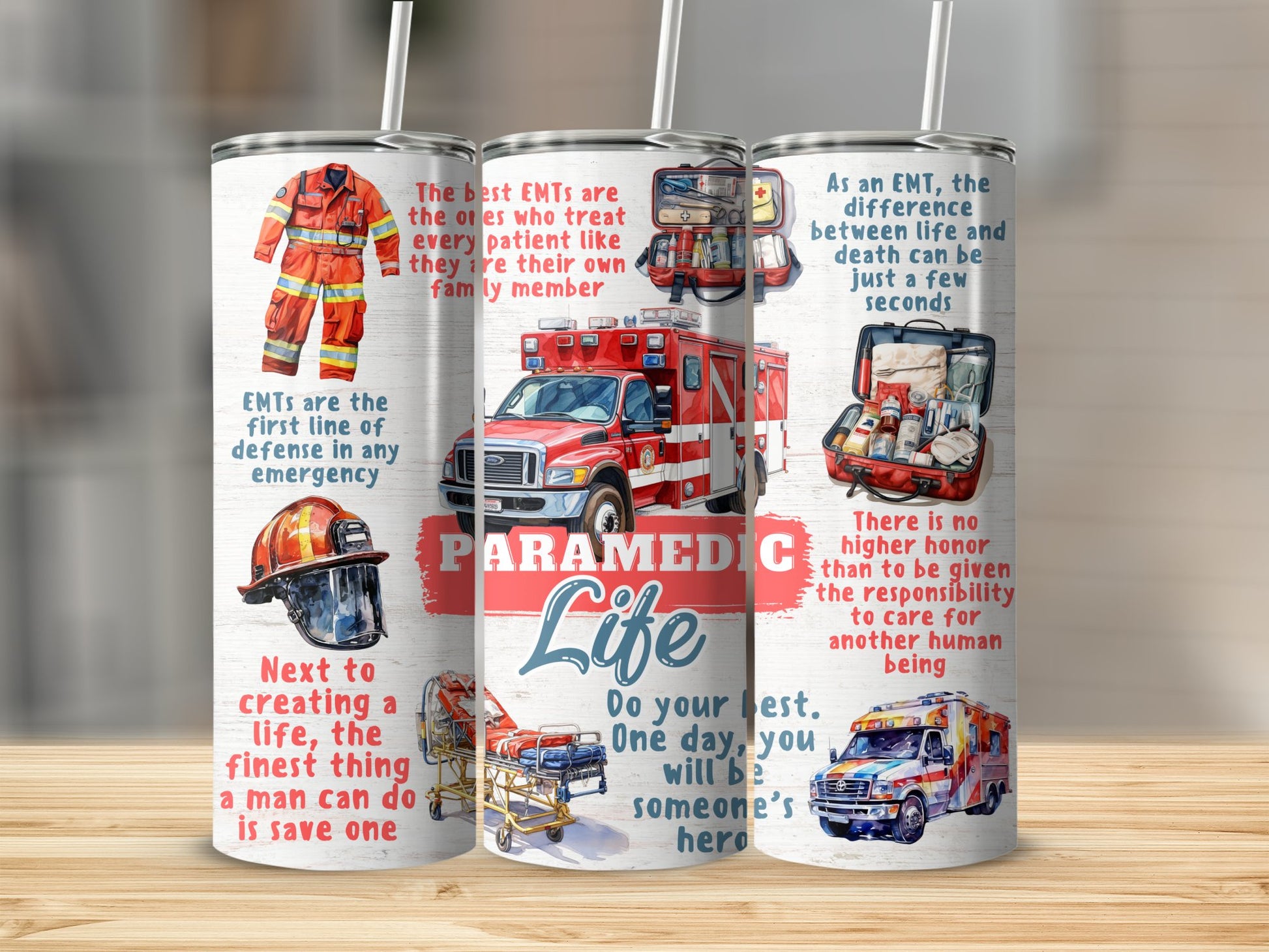 Paramedic Life EMT Emergency Services Tumbler product