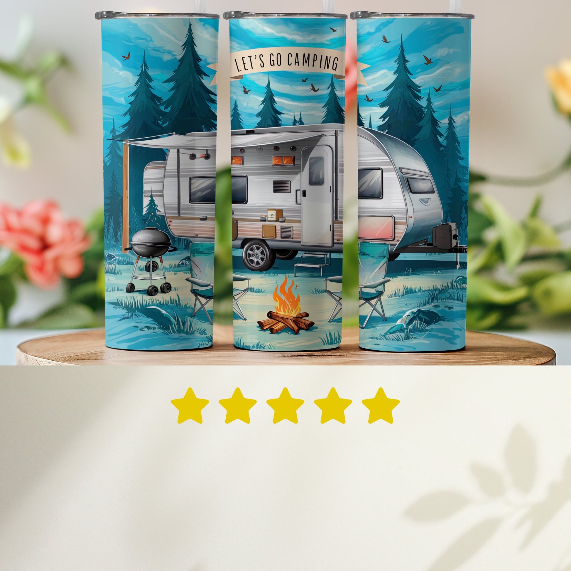Let's Go Camping Scenic Tumbler product