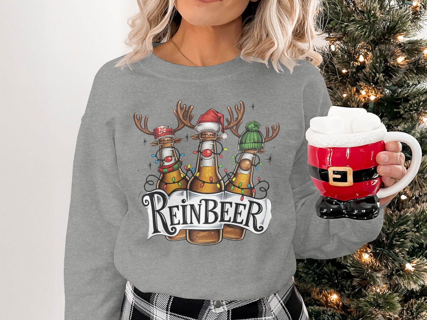 ReinBeer Christmas Themed Sweatshirt Product