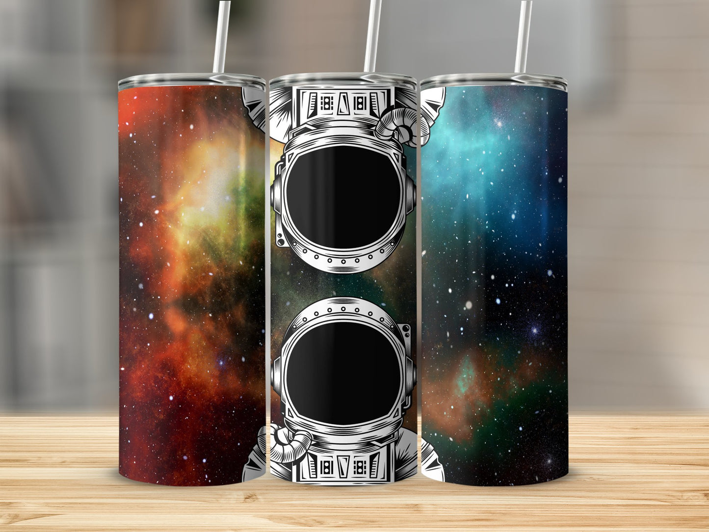Space Astronaut Galaxy Themed Drinkware Tumbler product type