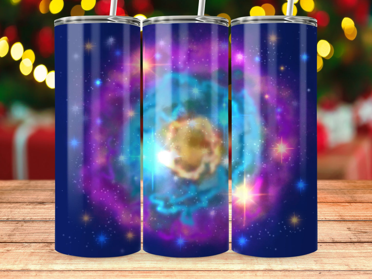 Vivid Cosmic Design Colorful Tumbler Travel Mug product
